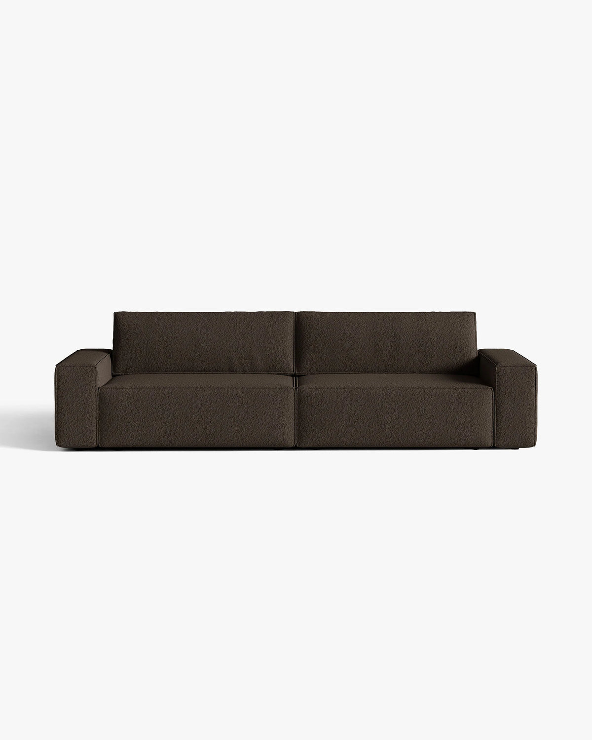 Sofa 3-zits met slaapfunctie JODIE chocolade boucle