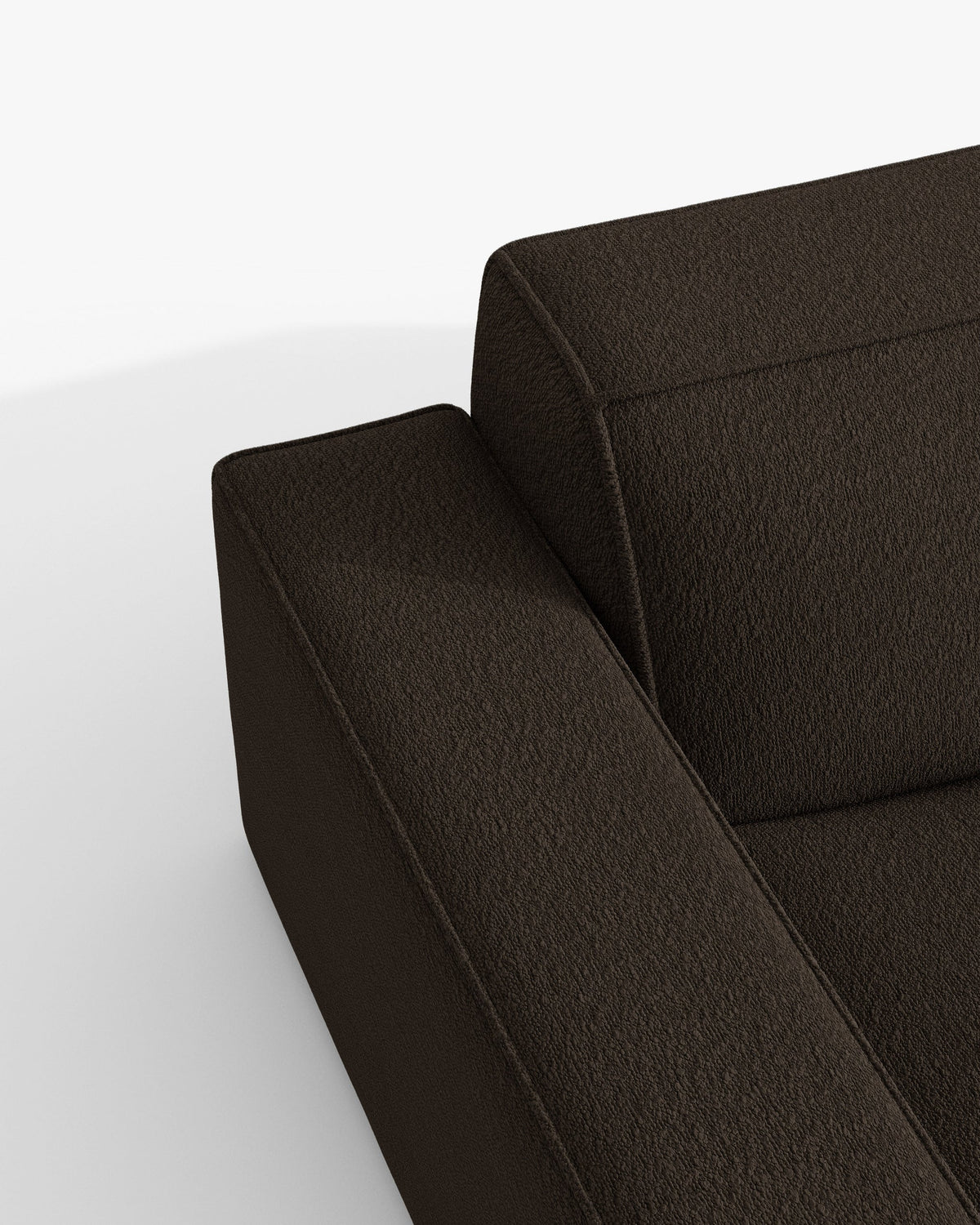 Sofa 3-zits met slaapfunctie JODIE chocolade boucle
