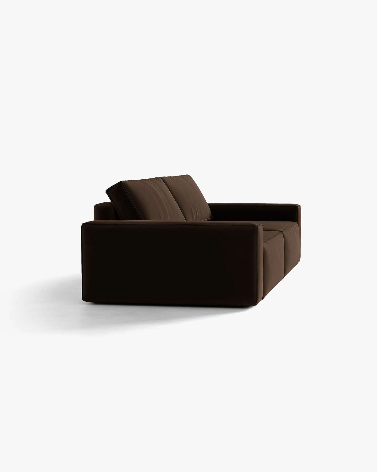 Velvet 3-zitsbank met slaapfunctie JODIE chocolade