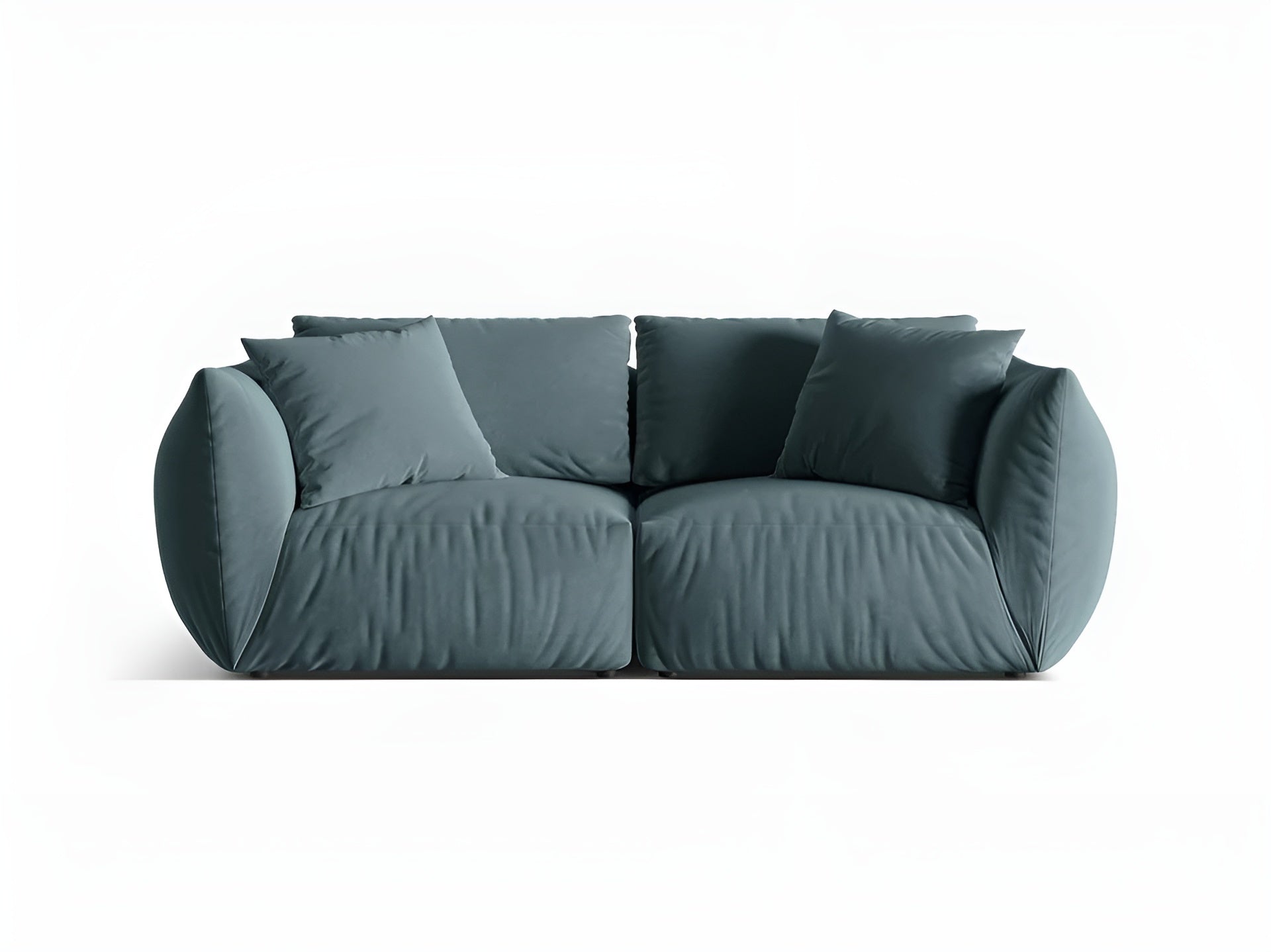 CHRIS light blue velvet 3-seater sofa