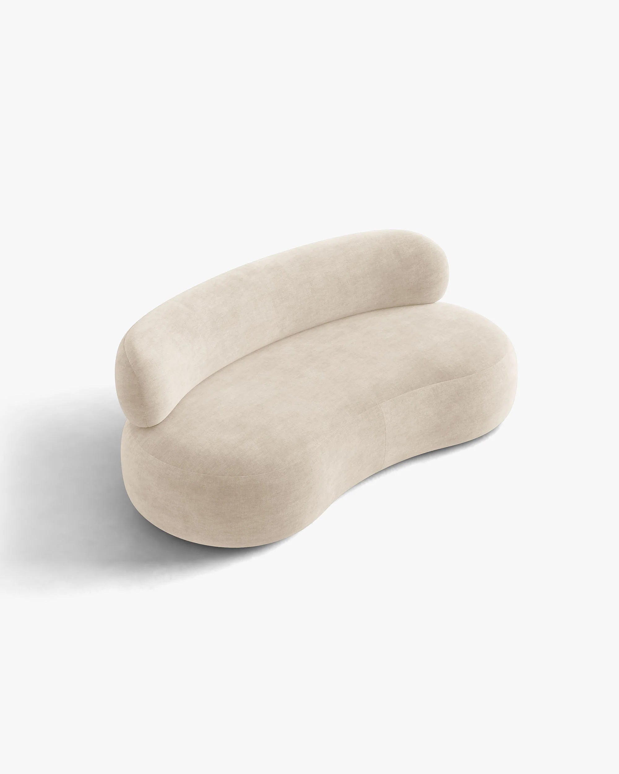 Sofa 3-zits AURA lichtbeige chenille