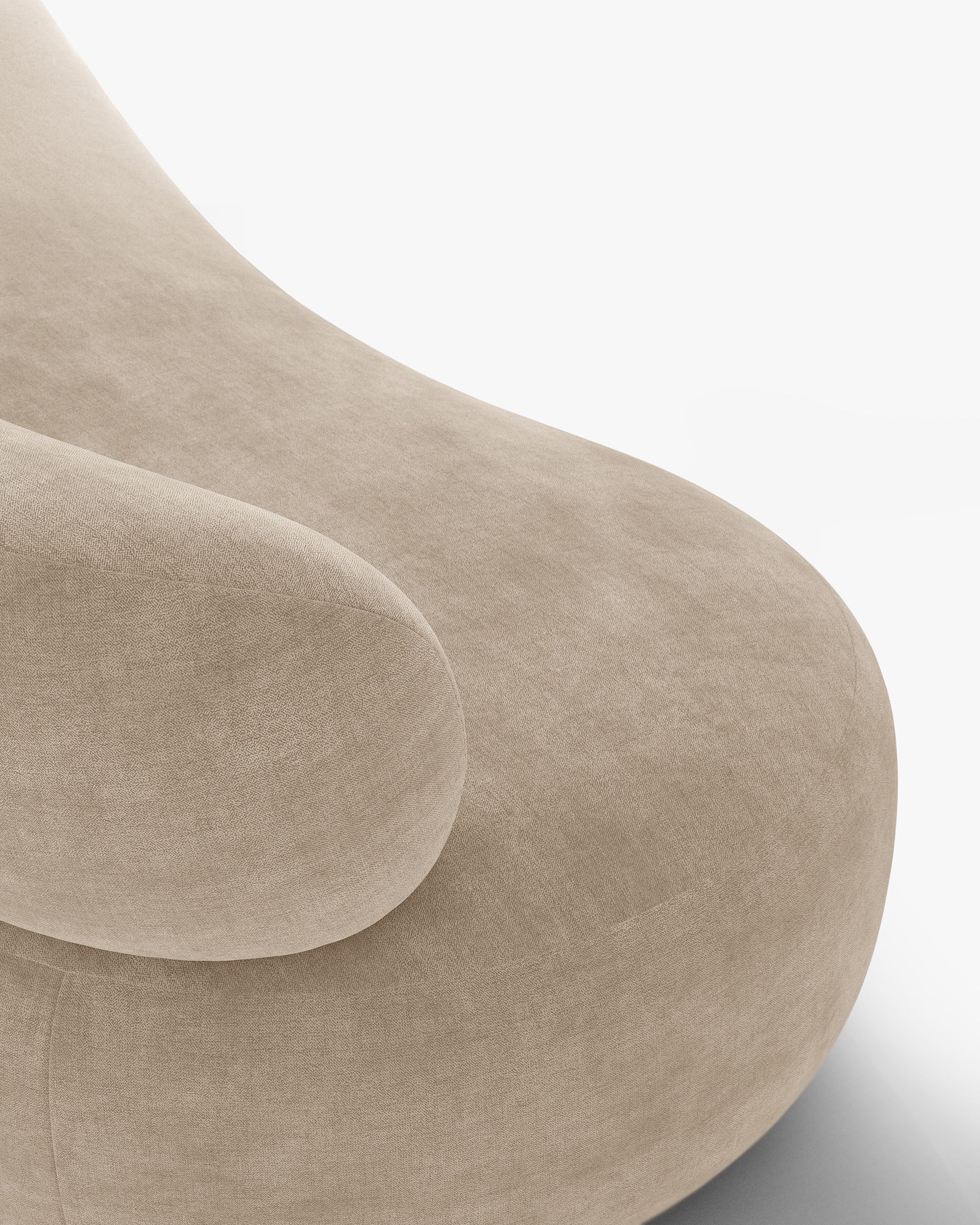 Sofa 3-zits AURA beige chenille