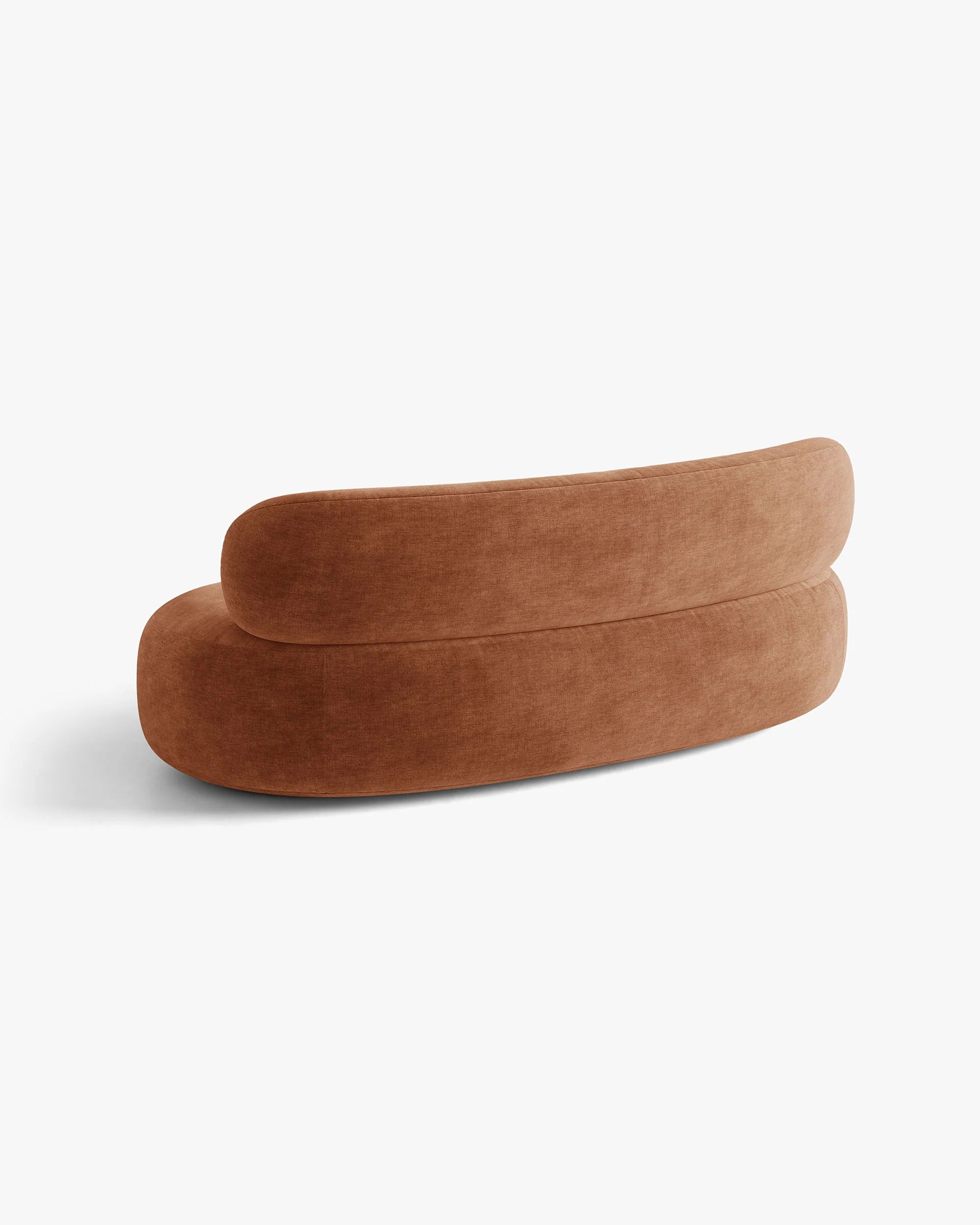 Sofa 3-zits AURA baksteen chenille