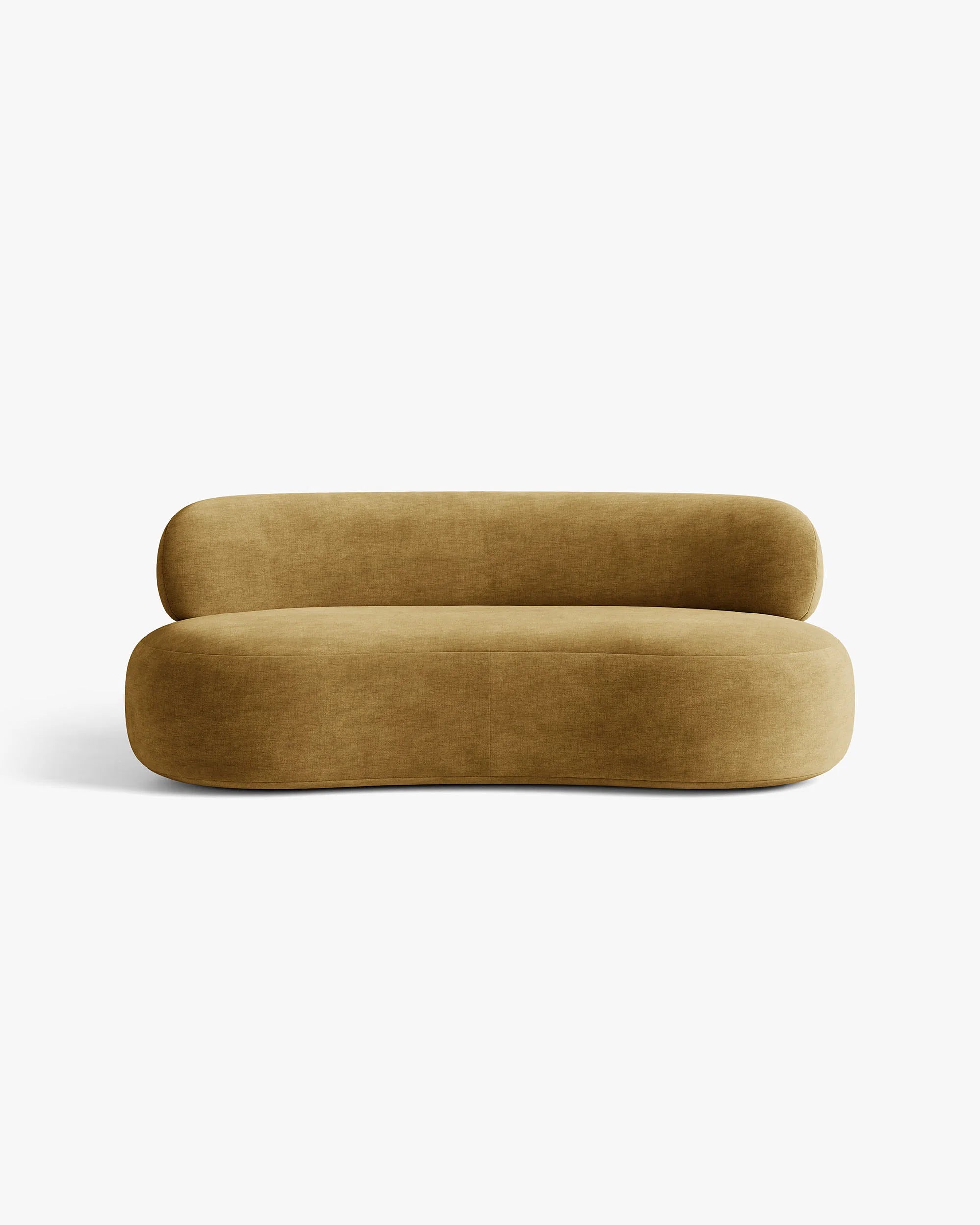 Sofa 3-zits AURA mosterdkleurig chenille
