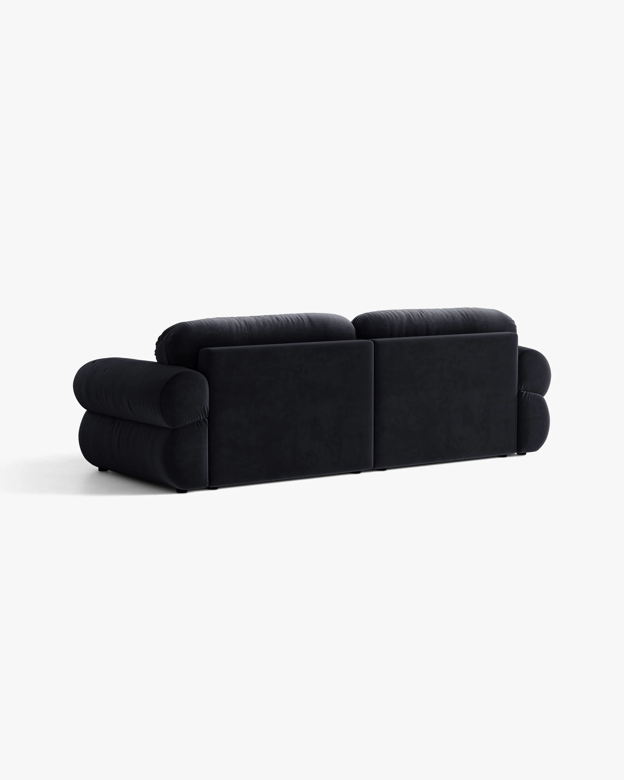 Sofa voor 4 personen, fluweel OPHELIA in koninklijk blauw
