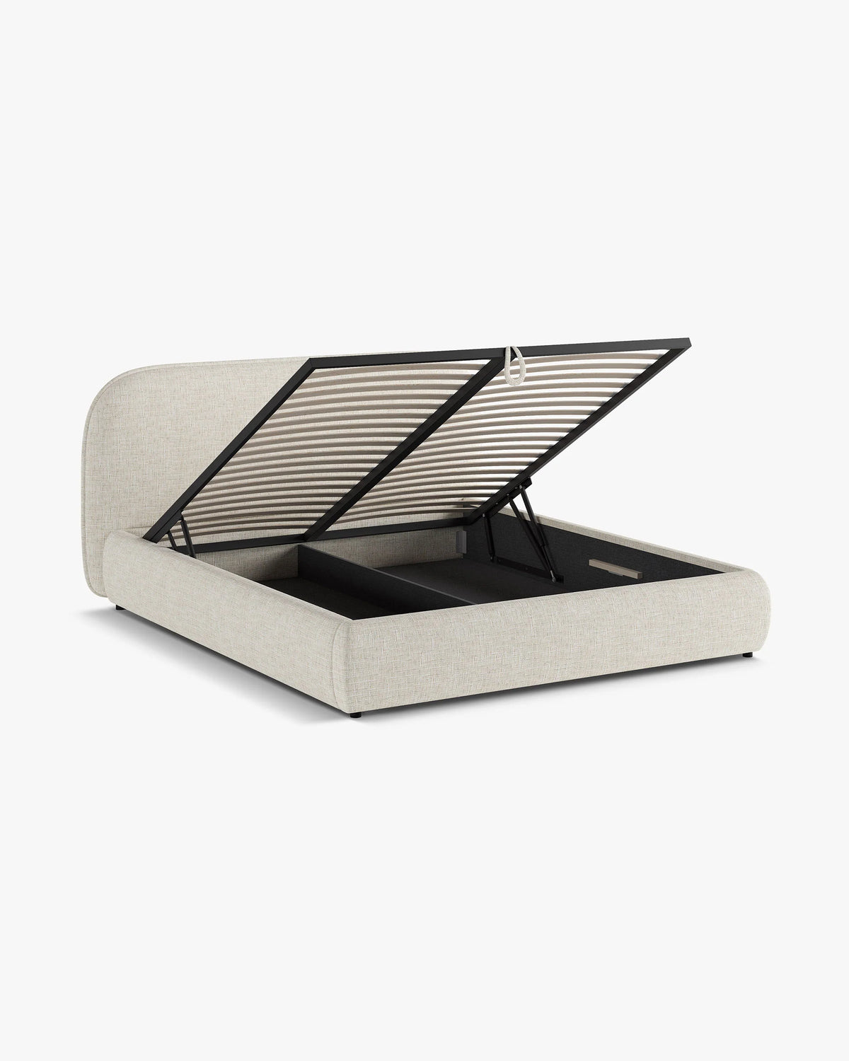 Bed MURADA lichtbeige melange chenille