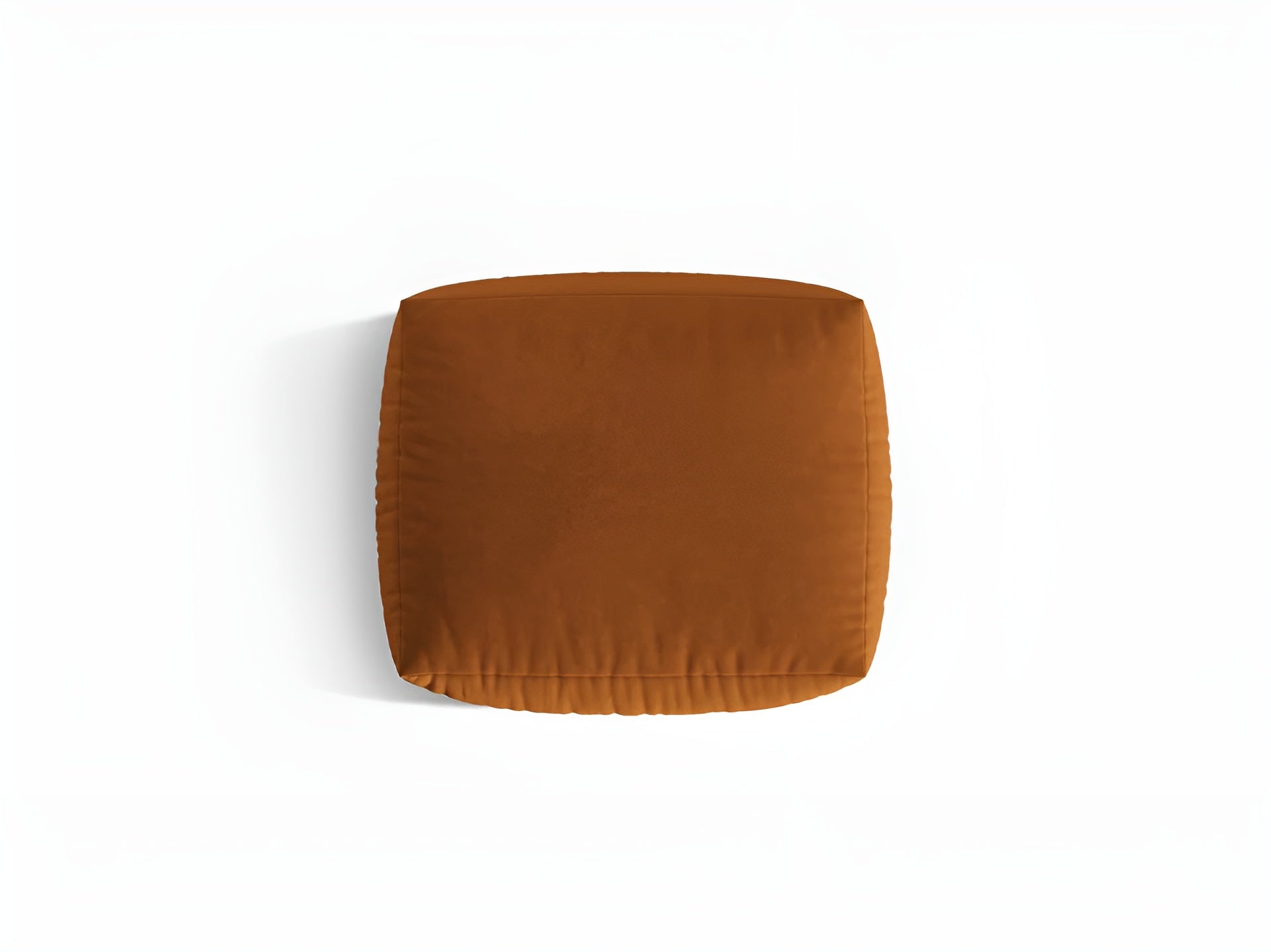 Puf van fluweel CHRIS terracotta