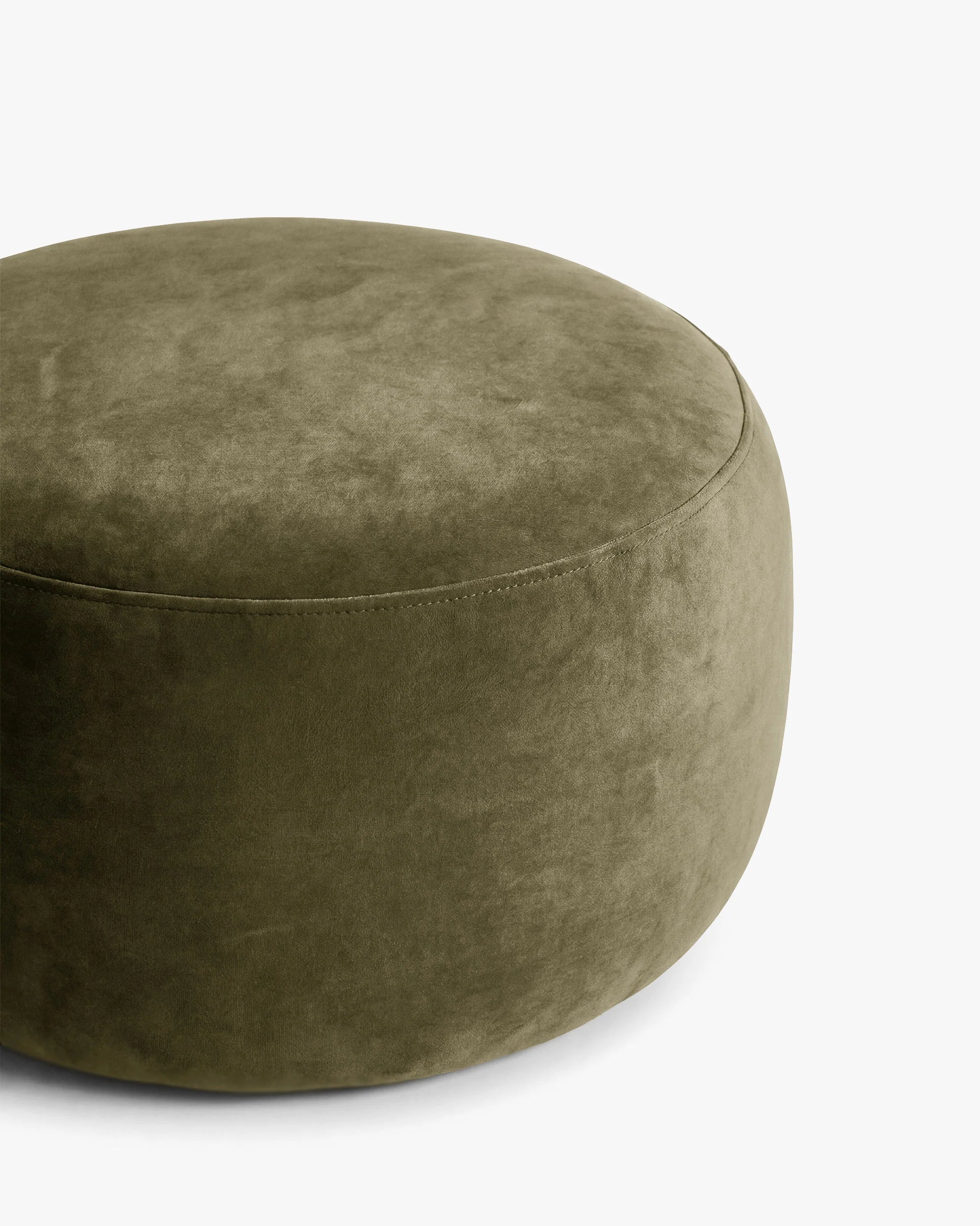 Fluwelen poef AMALTA groen