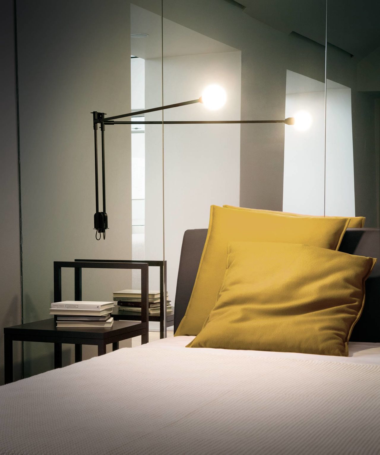 Wandlamp met arm POTENCE PIVOTANTE zwart