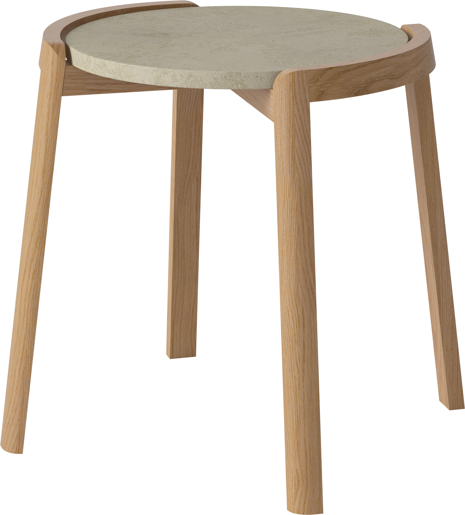 MIX marmeren salontafel met eikenhout