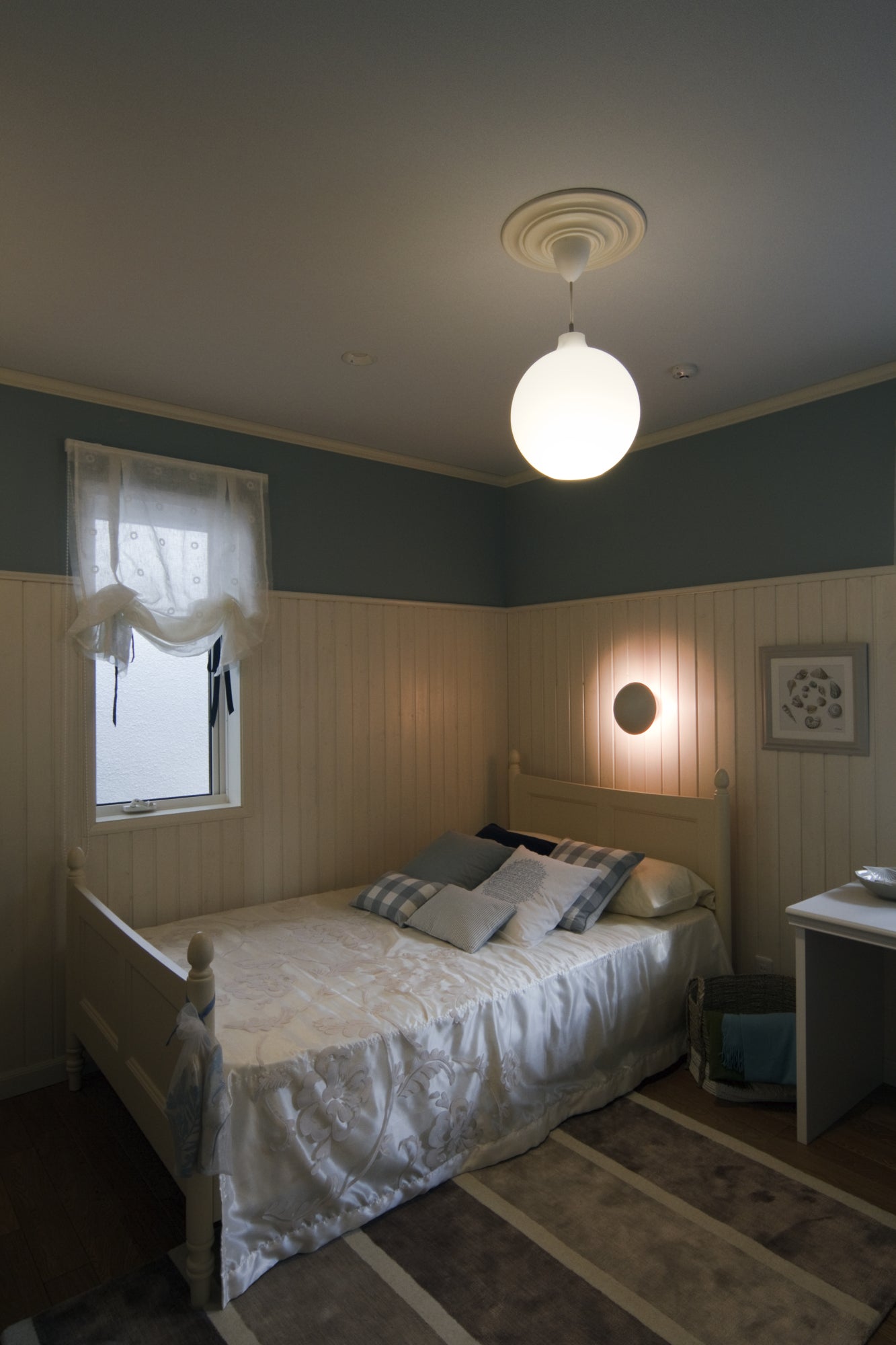 Hanglamp WOHLERT wit glas