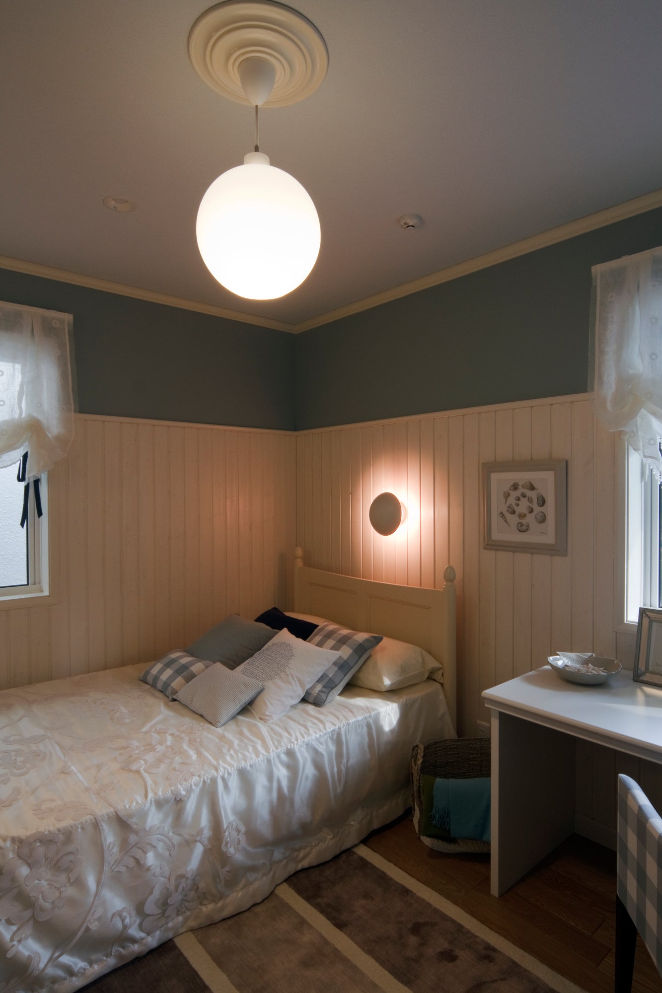 Hanglamp WOHLERT wit glas