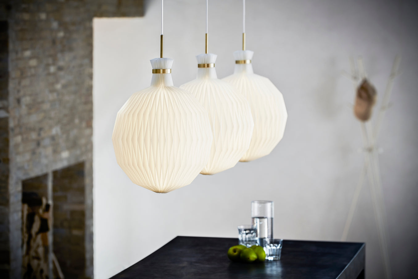 Suspension for lamp MODEL 101 brushed brass