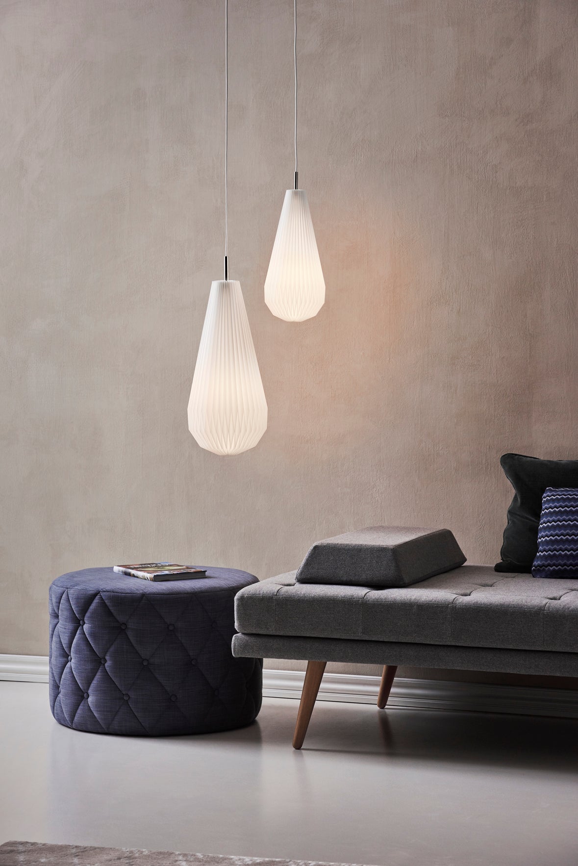 Hanging Lamp MODEL 181 COMET white with silver