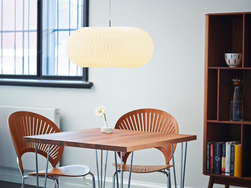 Hanglamp MODEL 195 DONUT wit met goud