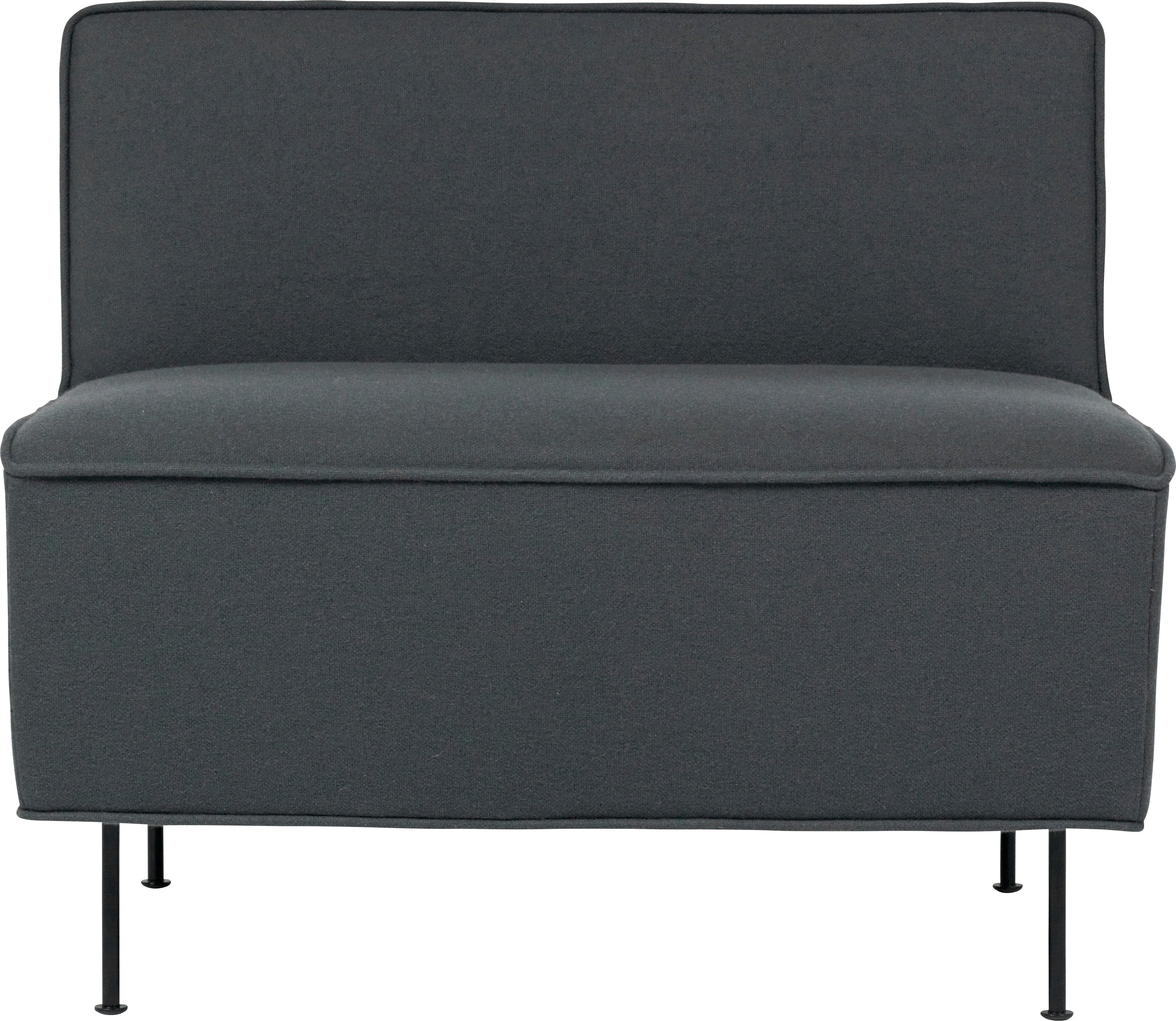 Fauteuil MODERN LINE gestoffeerd met zwarte basis