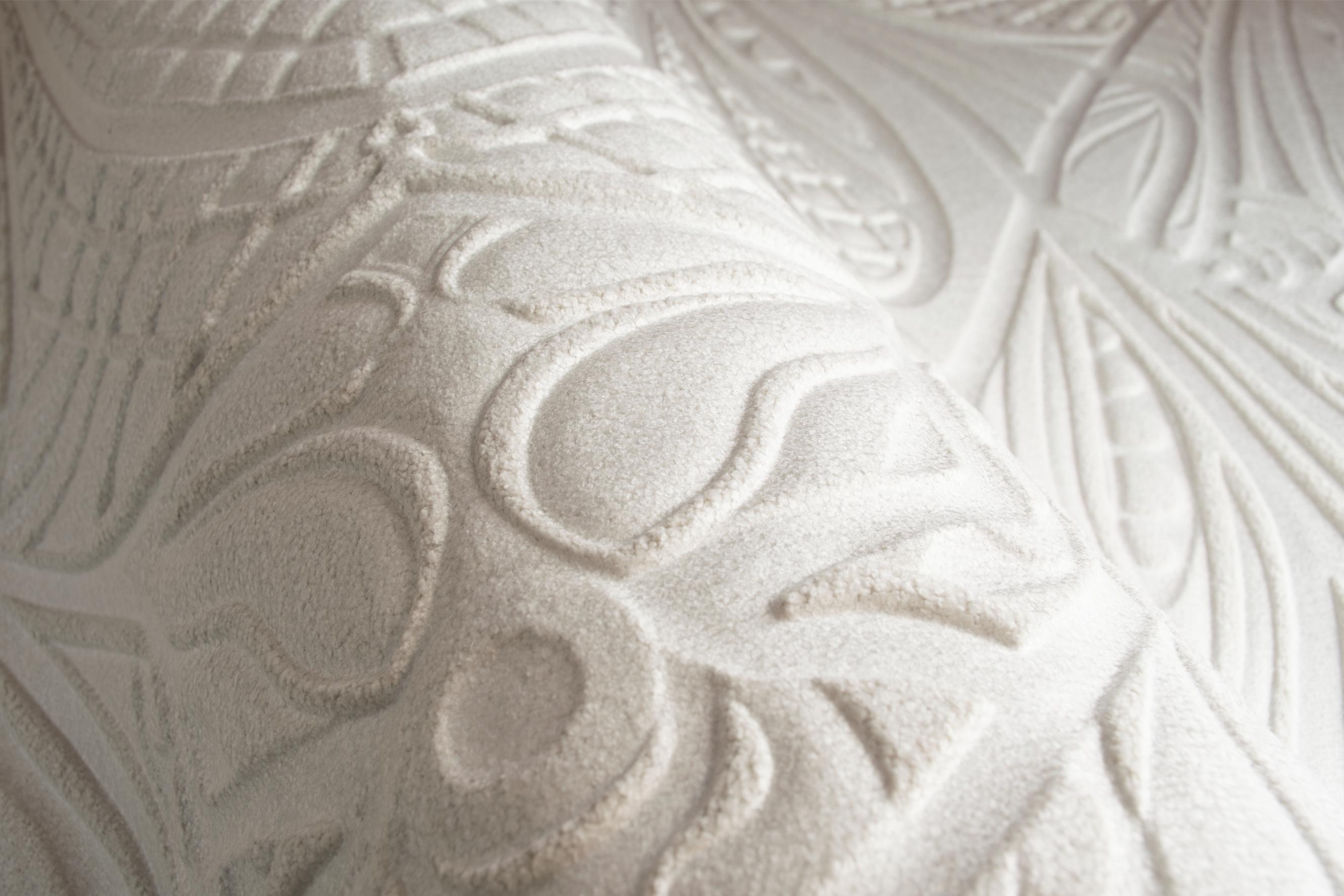 Textil-Tapete 3D Boucle Struktur LACY LONGLEGS dunkelbeige