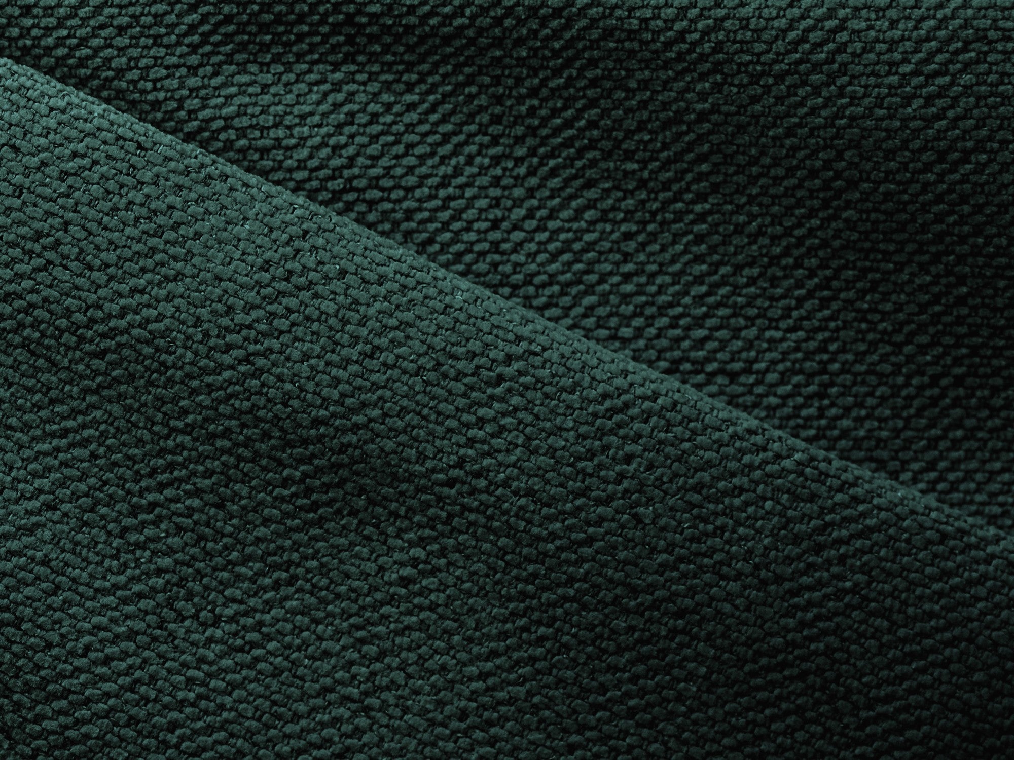 Panoramic corner sofa with sleeping function NANEA bottle green