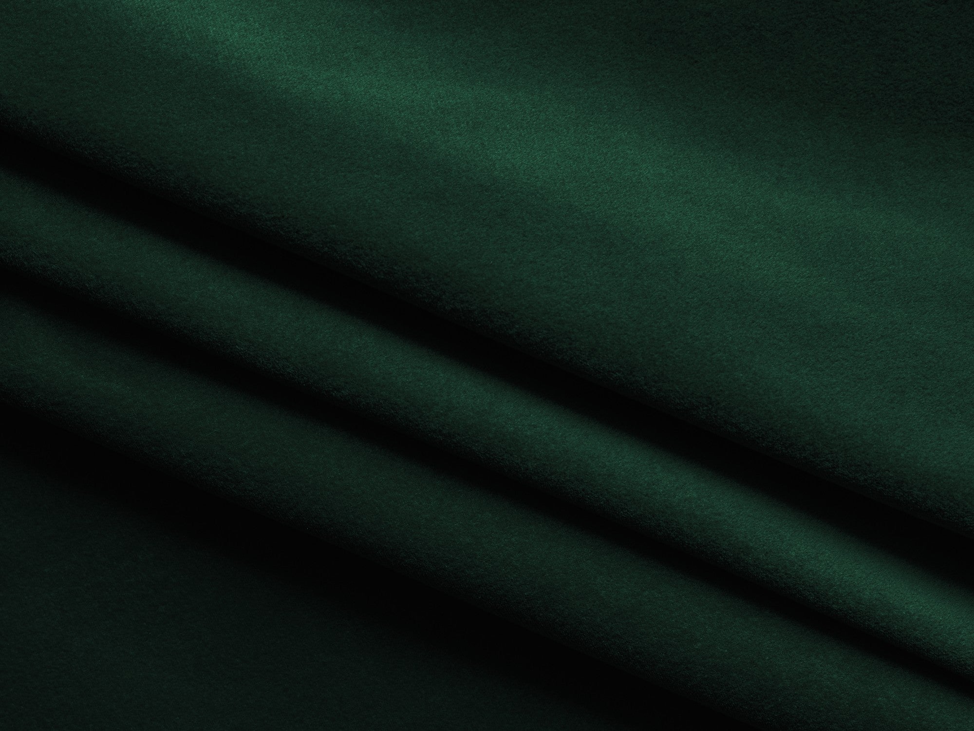 Panoramischer Samt-Ecksofa mit Schlaf-Funktion NANEA in Flaschengrün