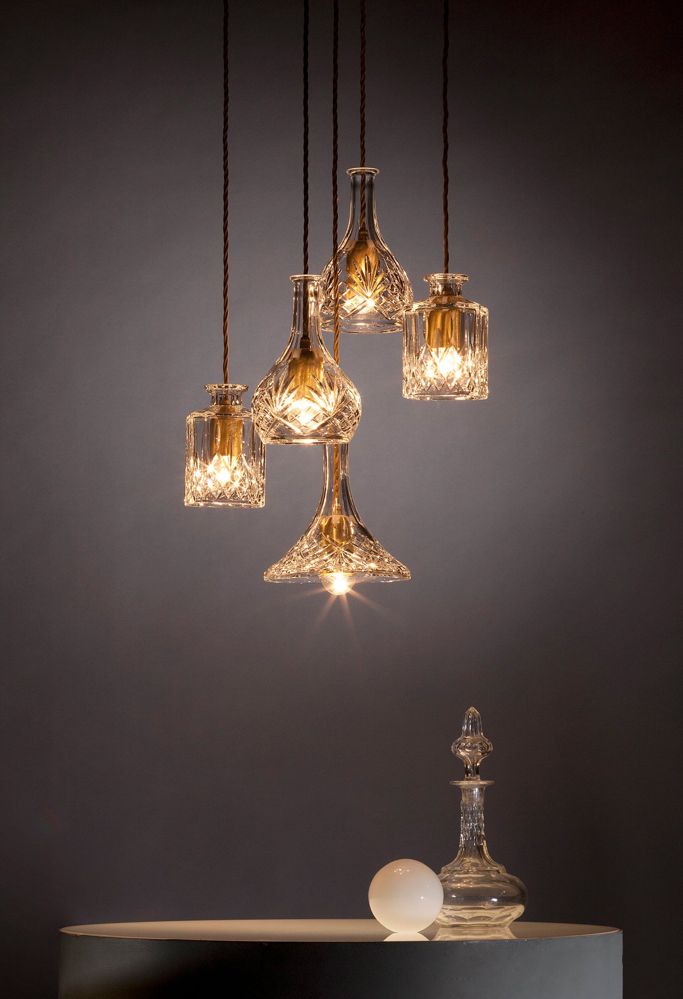 Hanglamp BELL DECANTERLIGHT van kristalglas