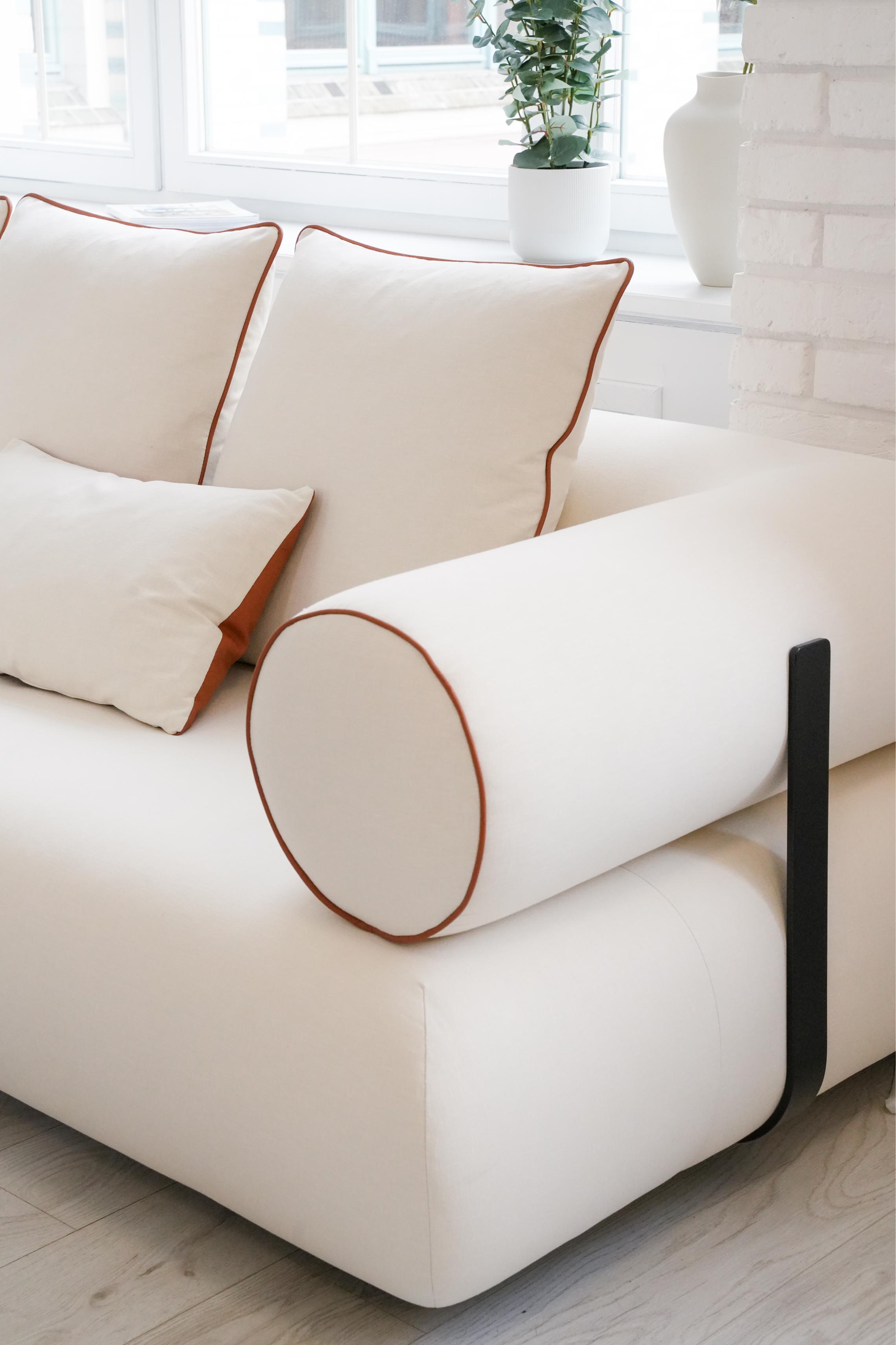 Right-facing modular corner sofa CASABLANCA customizable