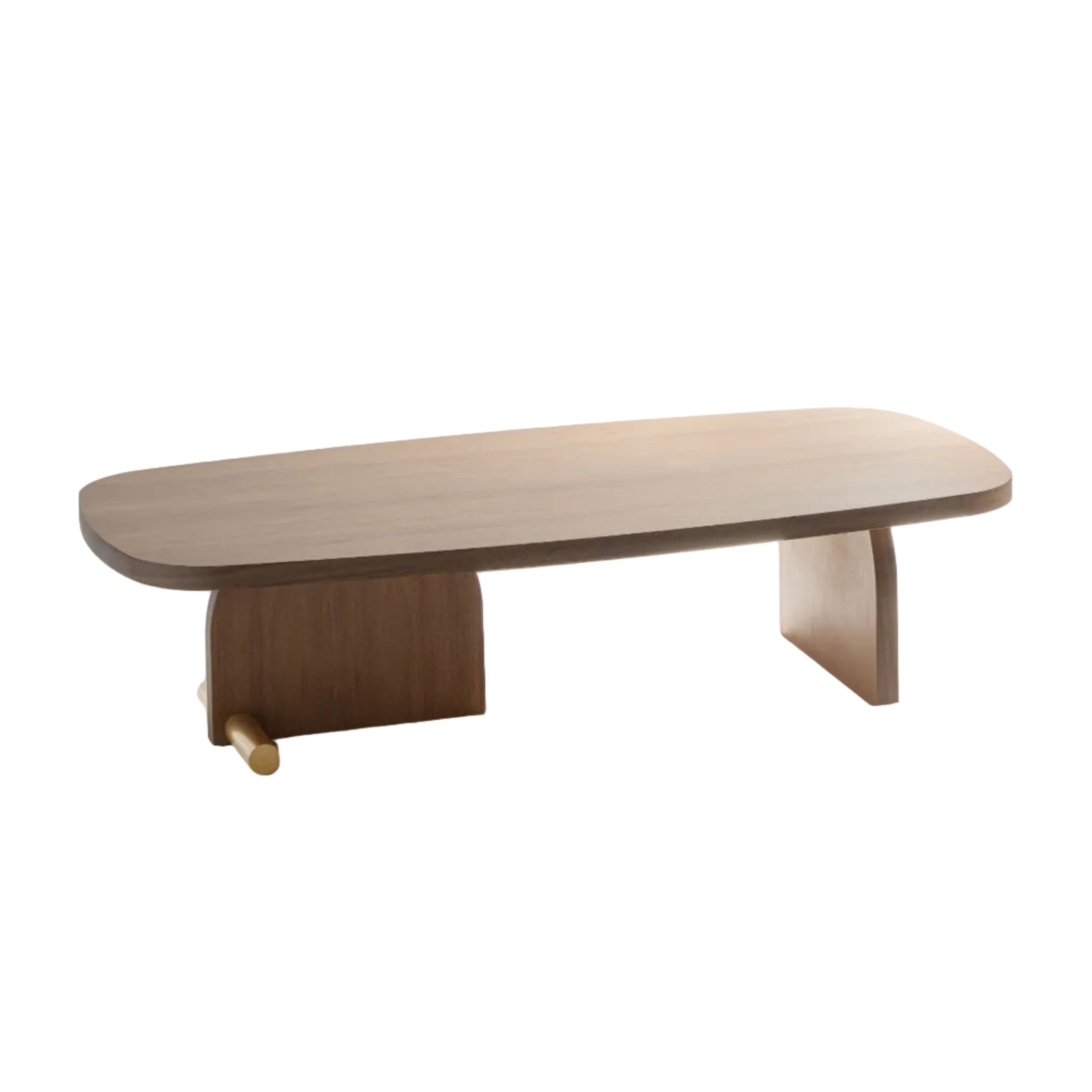Oval coffee table NOVA wooden veneer