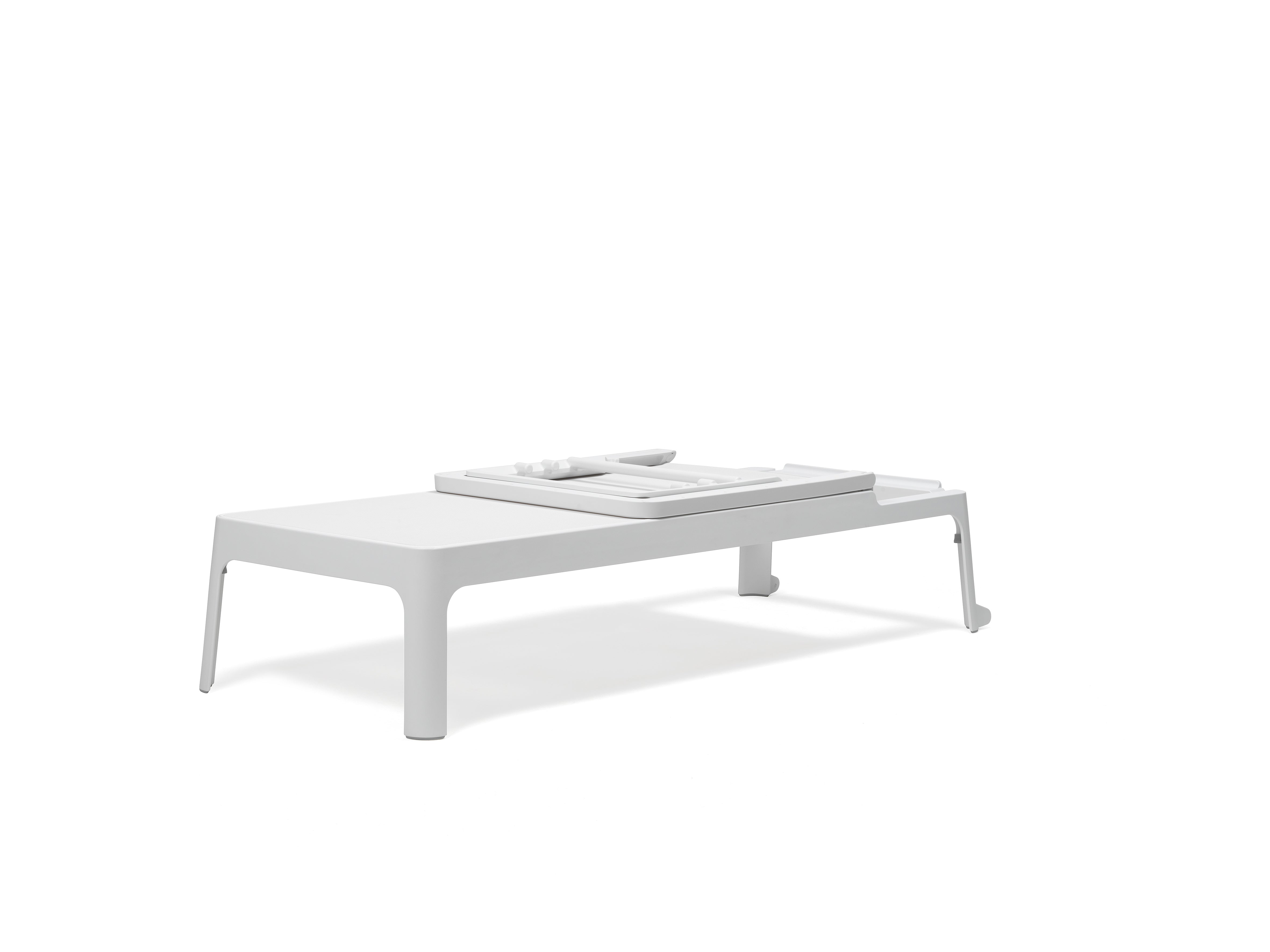 Buitenligstoel PLANO wit