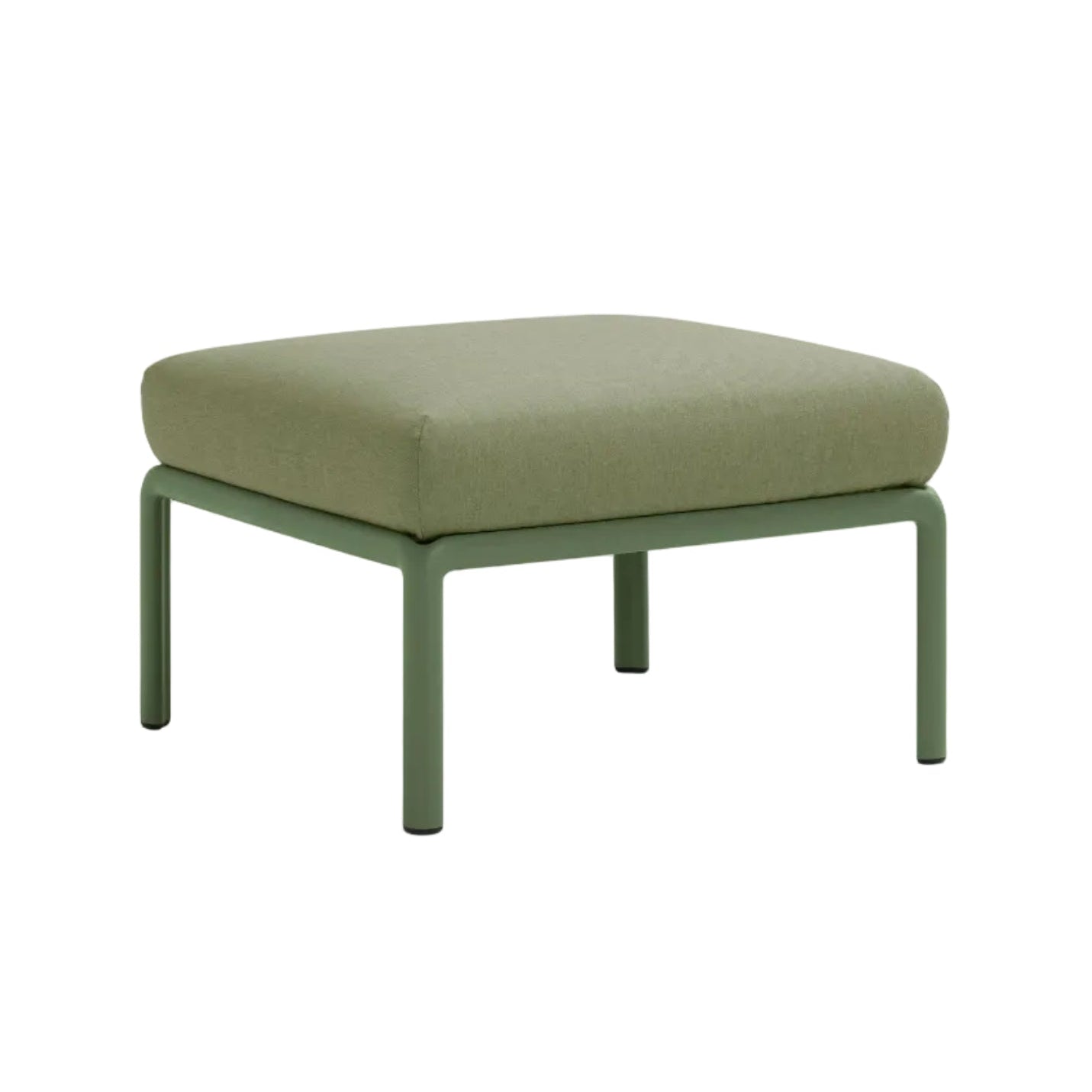 Outdoor Pouf KOMODO Dark Green Sunbrella® with Green Agave Base