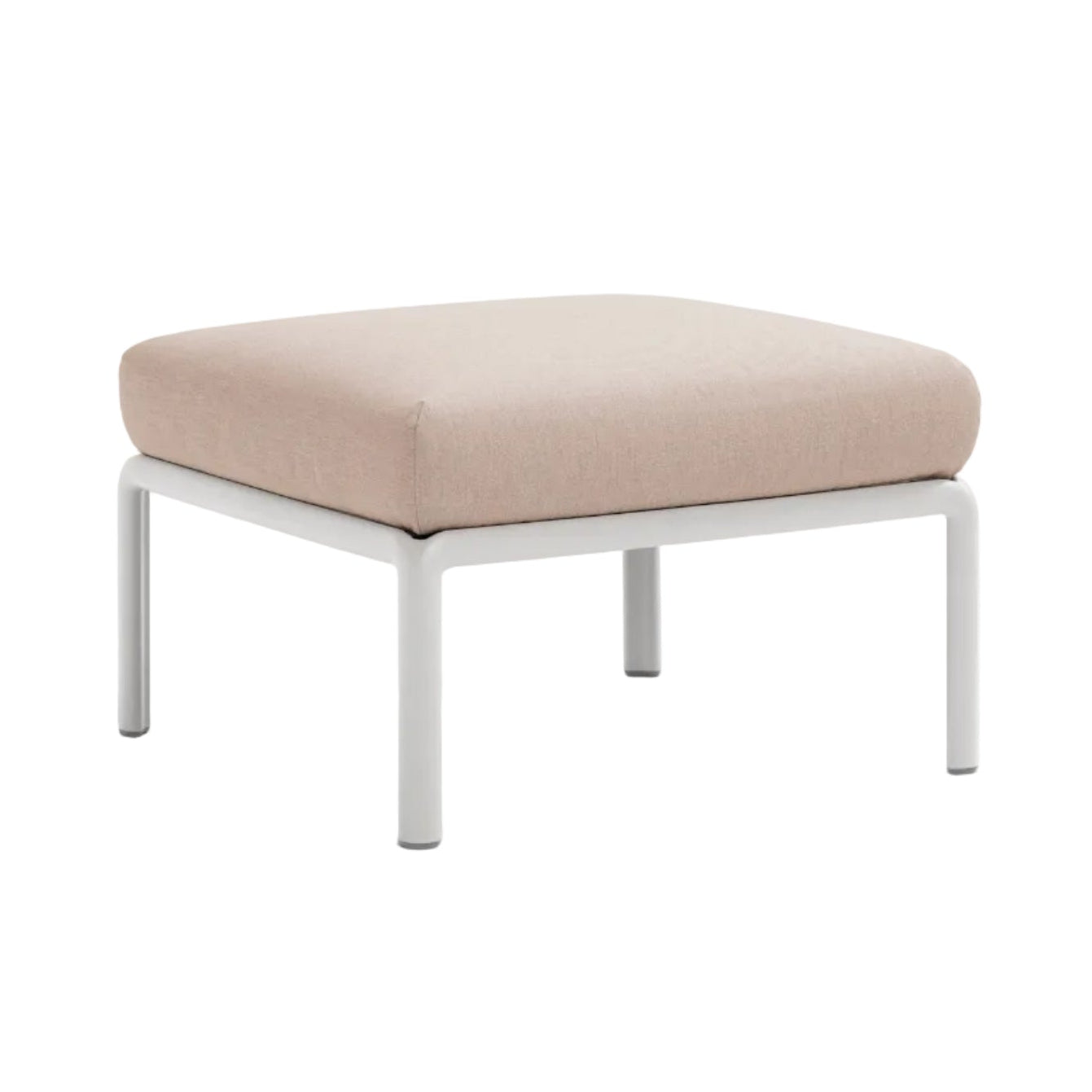 Buitenpuf KOMODO beige Sunbrella® met witte basis
