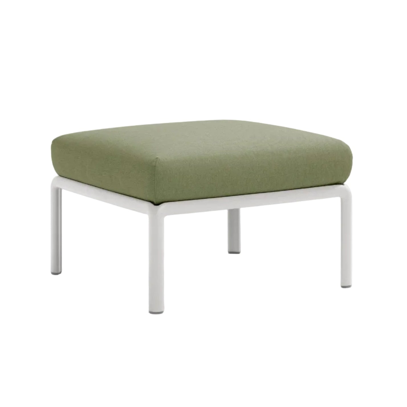 Buitenpuf KOMODO donkergroen Sunbrella® met witte basis