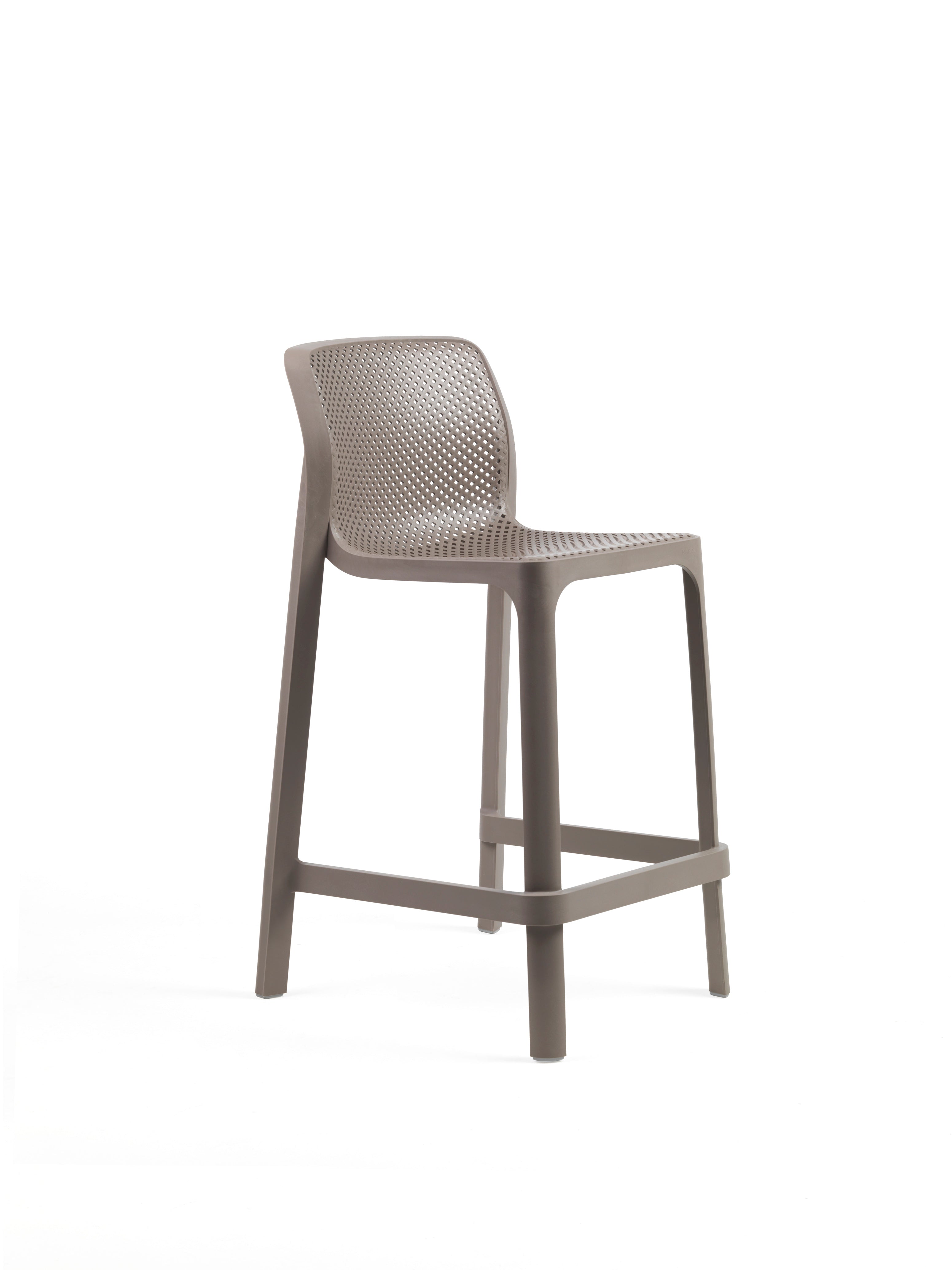 NET taupe outdoor stool