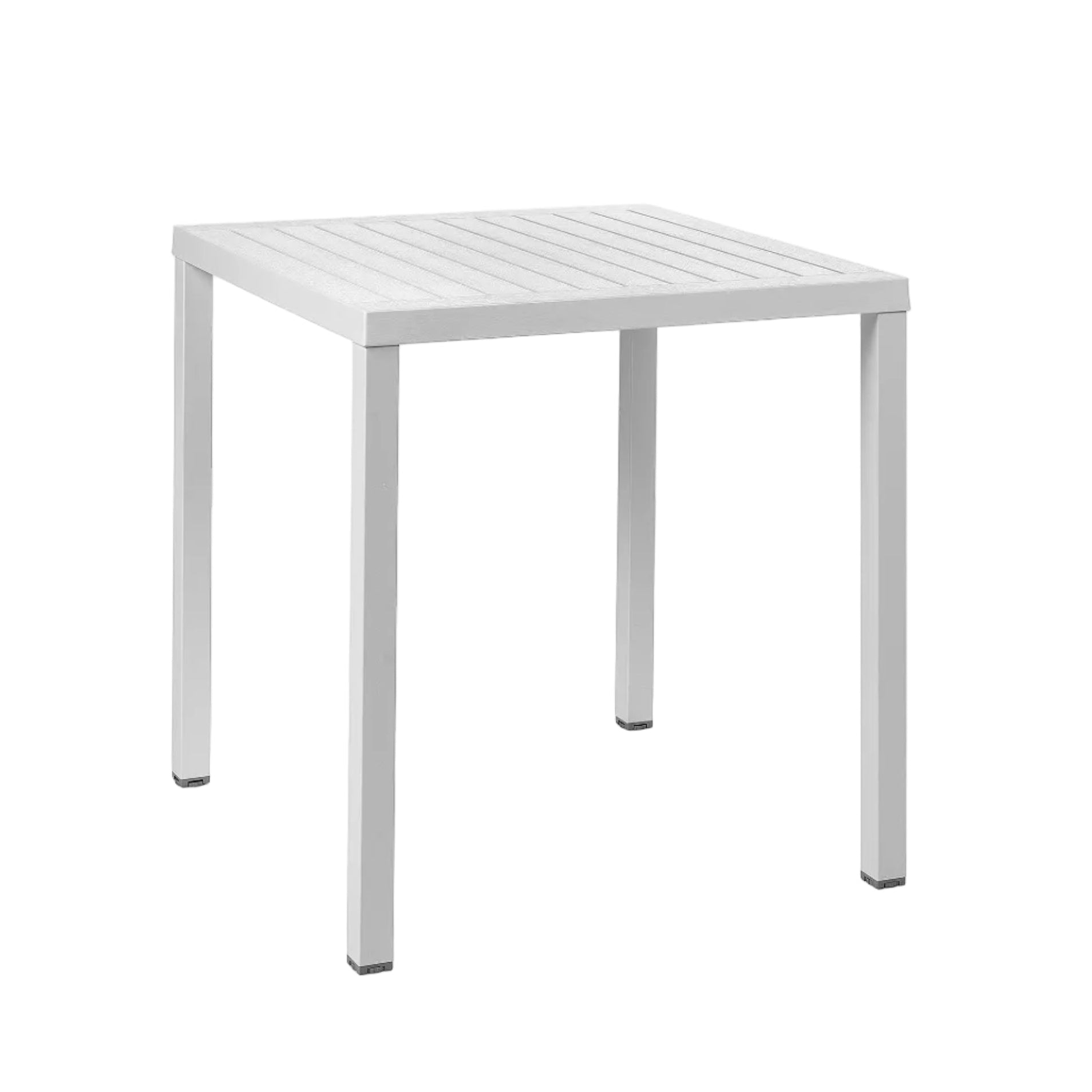 Witte vierkante CUBE buitentafel