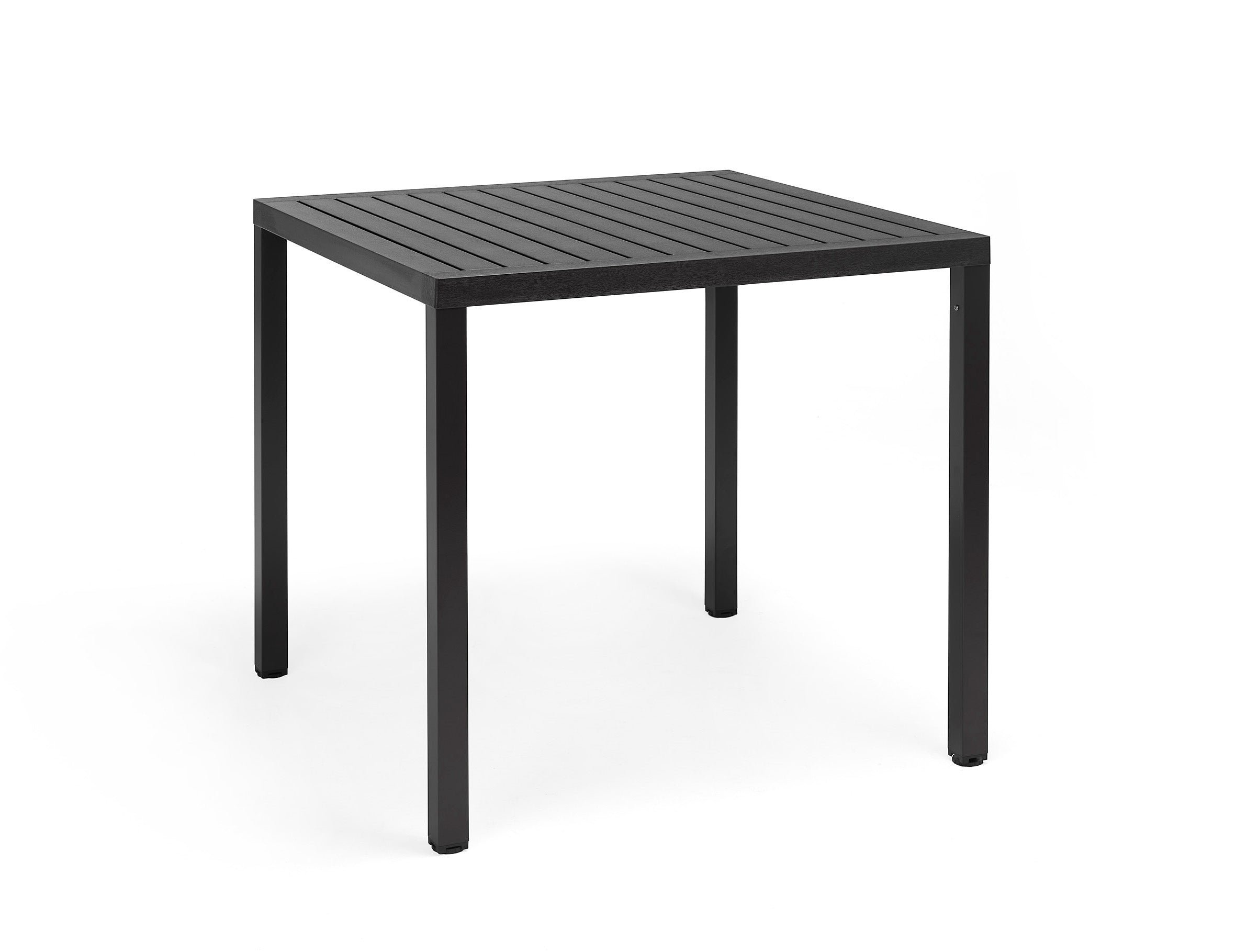 Buiten vierkante tafel CUBE antraciet