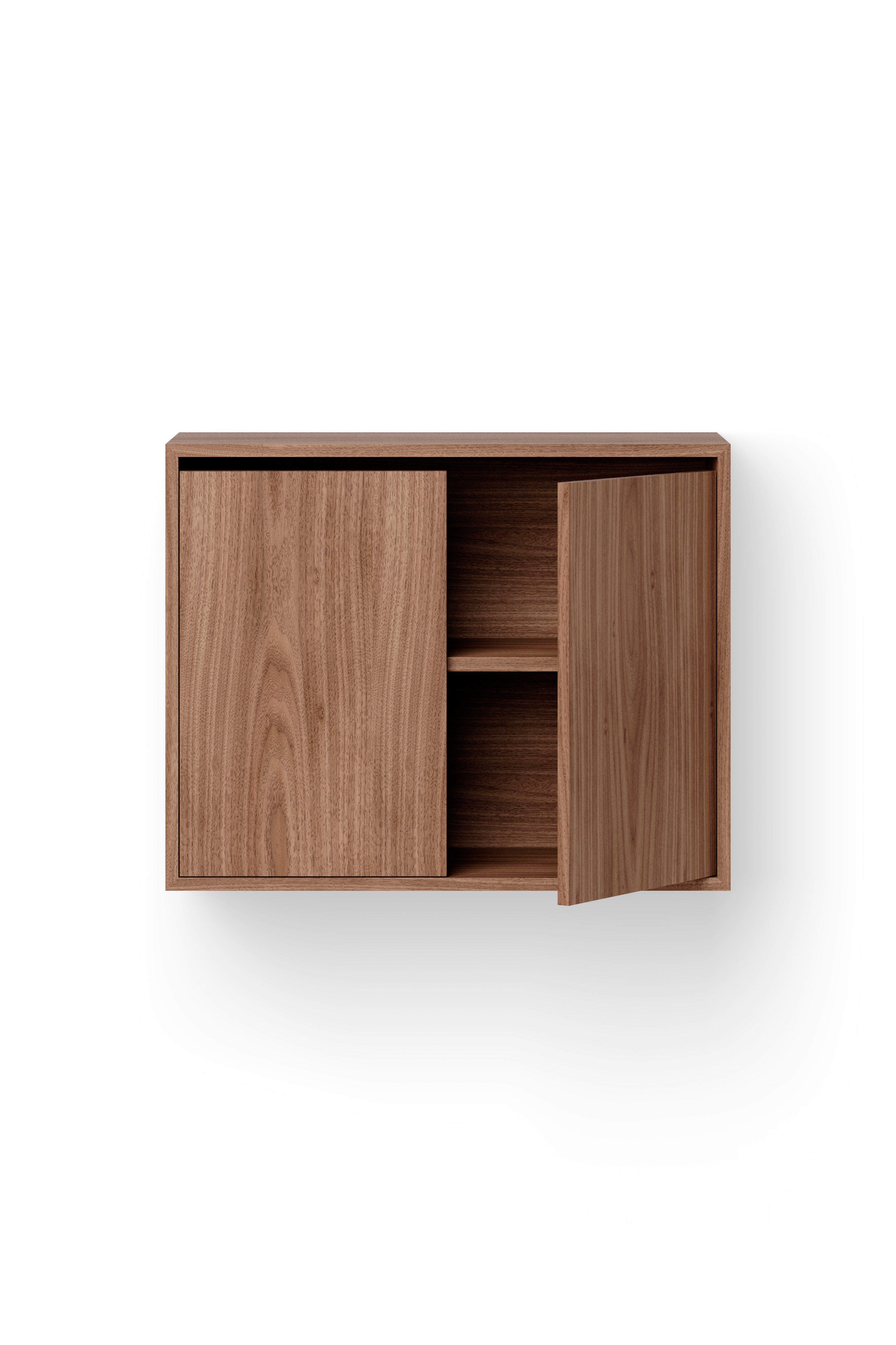 Hängeschrank mit Tür zu neuen Werken Walnussfurnier
