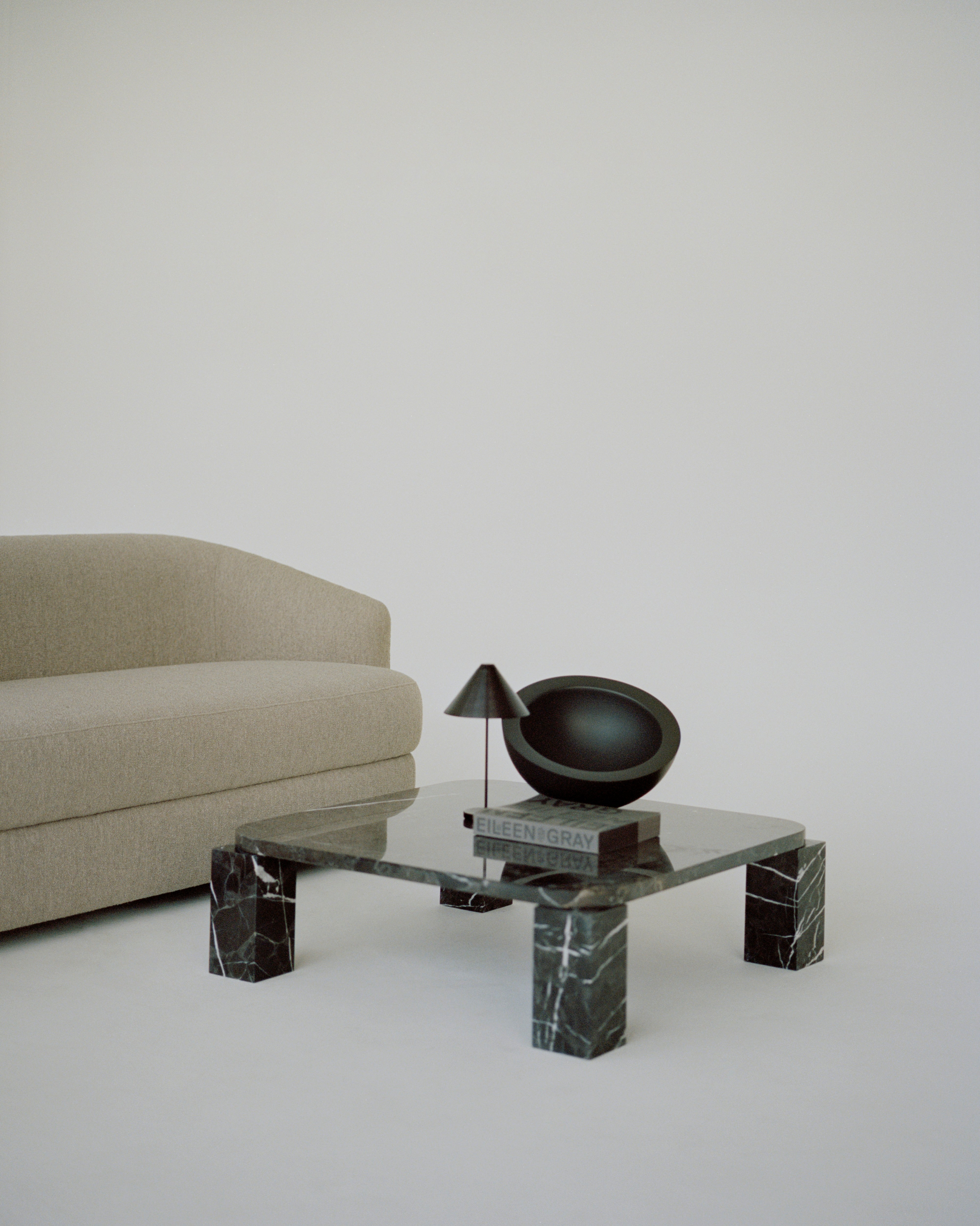 ATLAS black marble coffee table