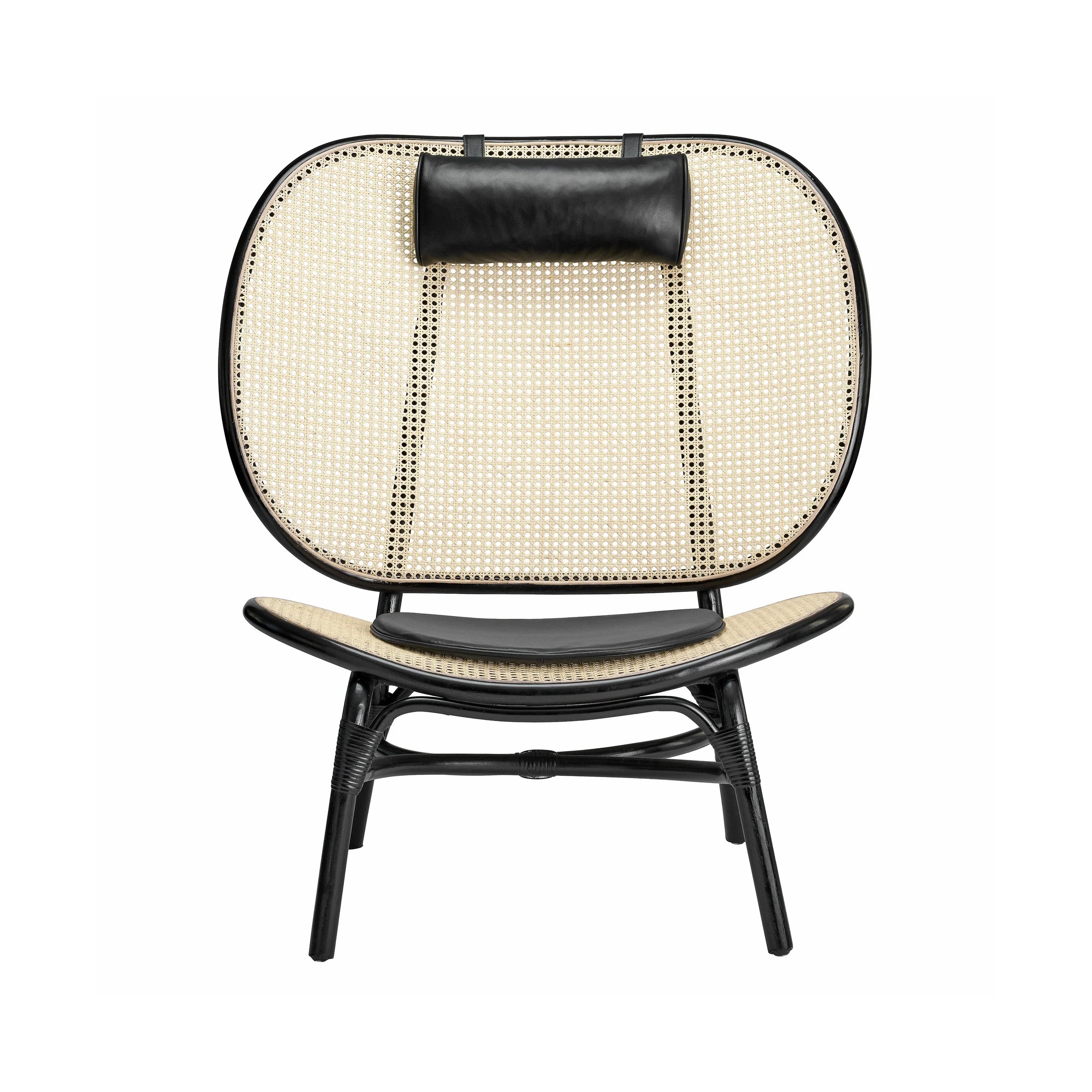 Fotel NOMAD czarny bambusowy z rattanem NORR11    Eye on Design