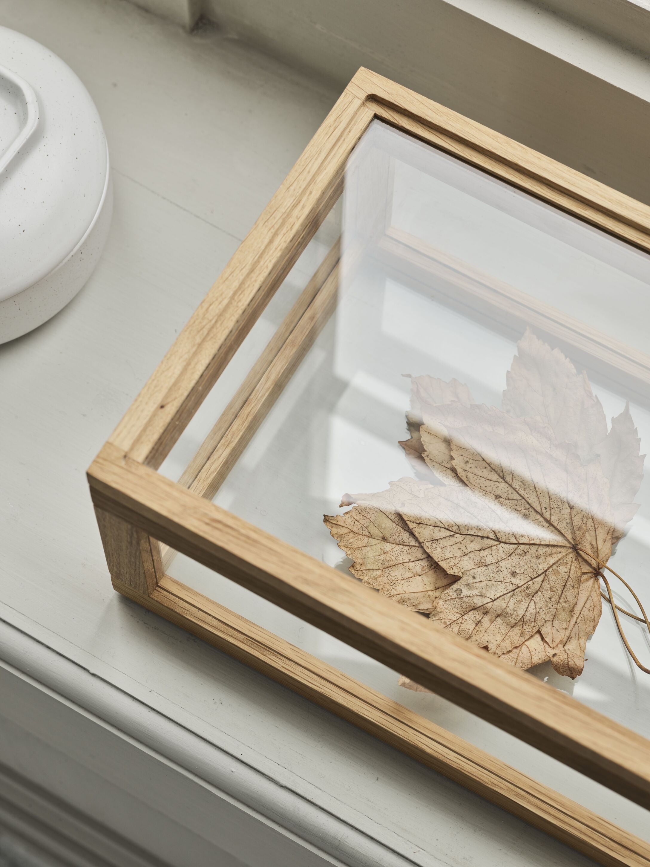 Decoratief doosje NORIE eikenhout