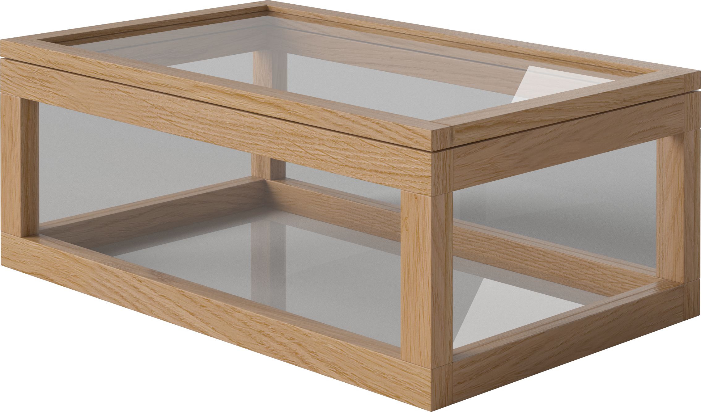 Decoratief doosje NORIE eikenhout