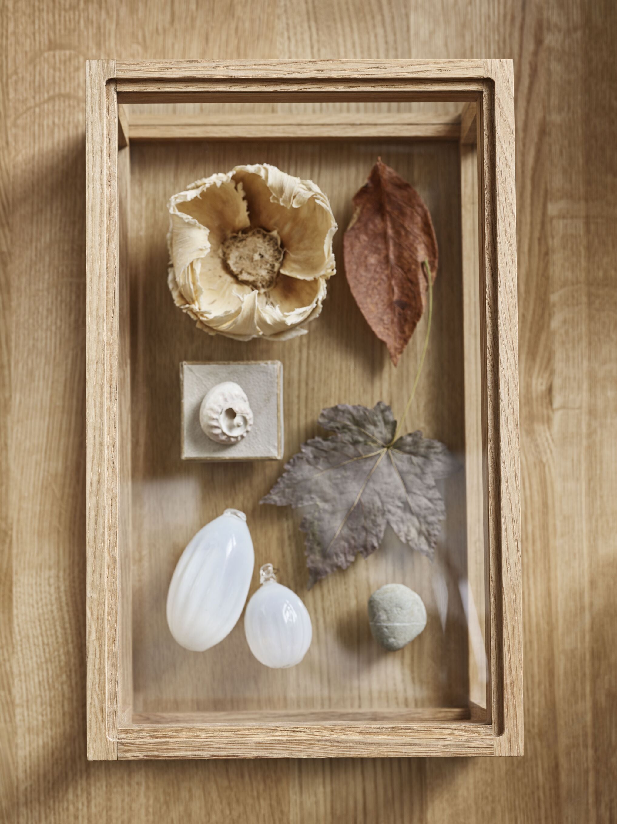 Decoratief doosje NORIE eikenhout