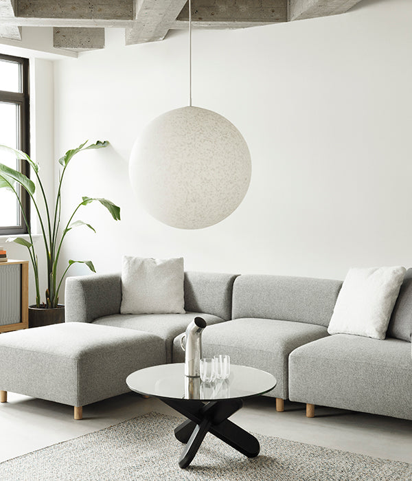 Weiße Hängelampe PIX