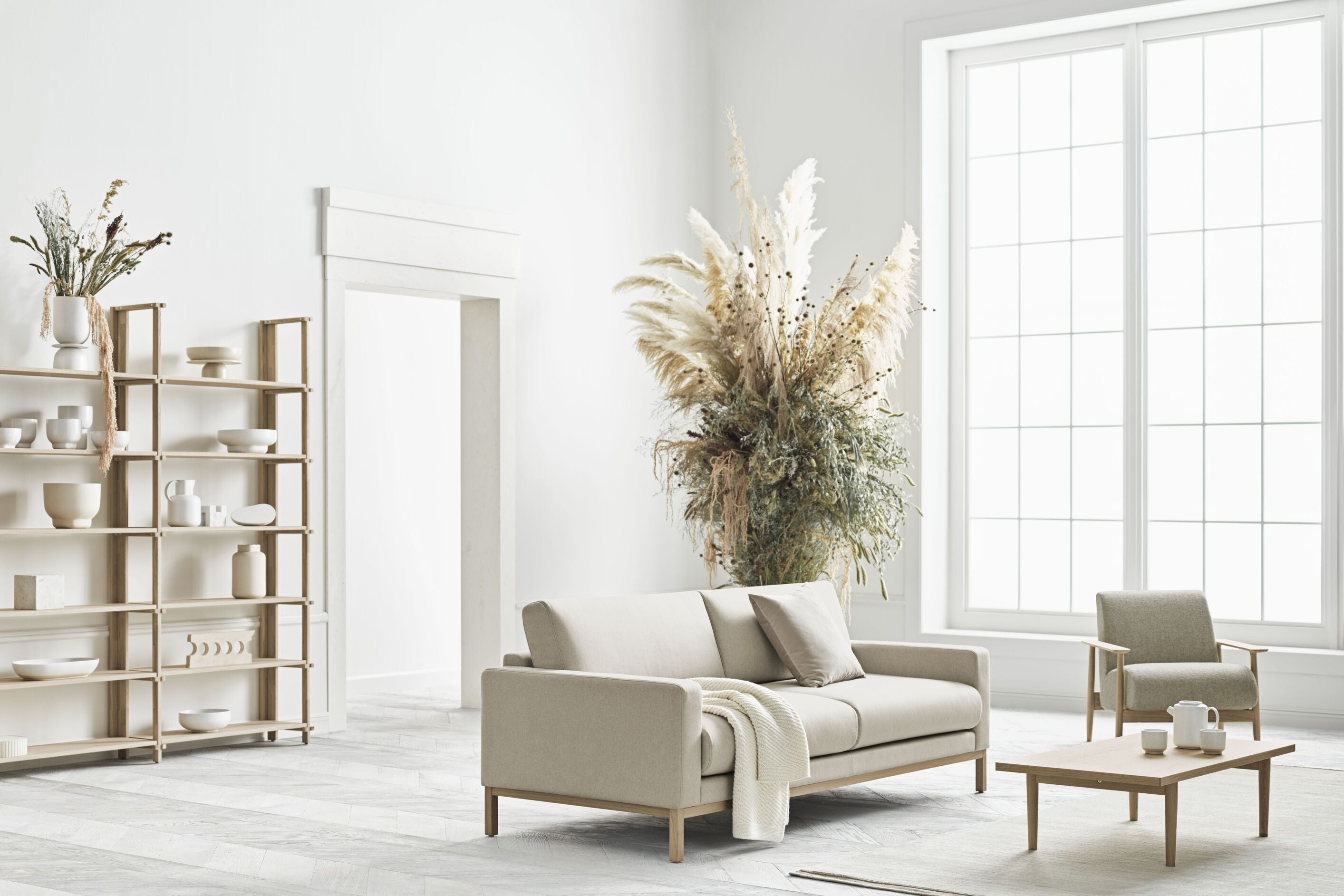 Regał FRIEDMAN drewno dębowe