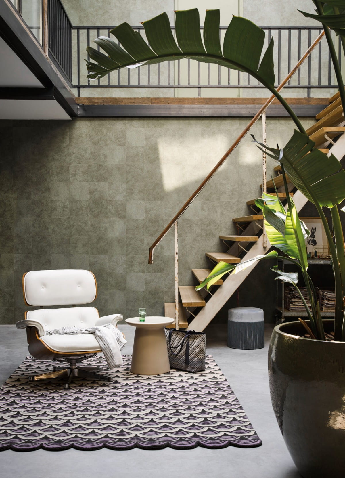 Maskerade Pink-Grau-Teppich