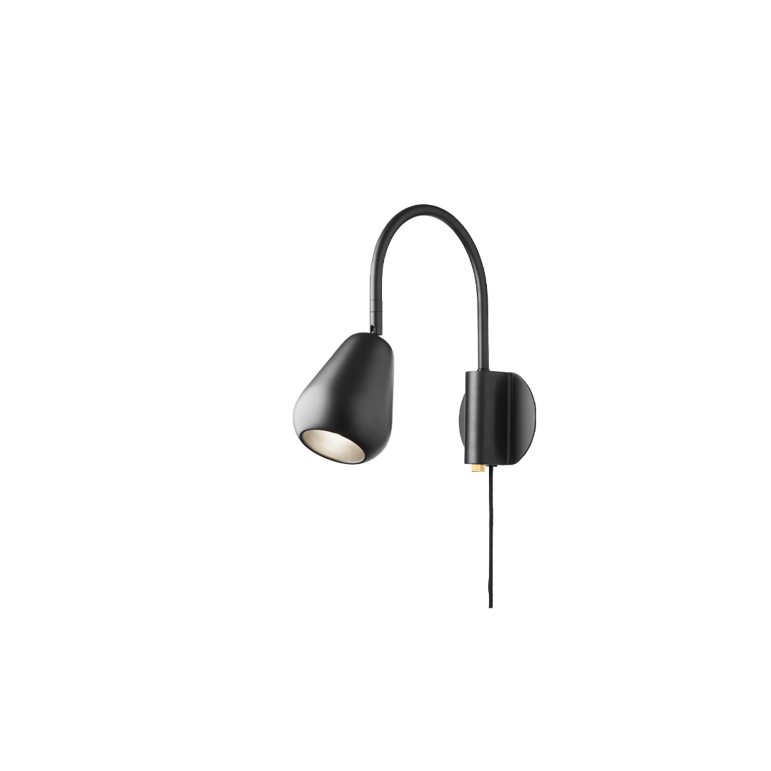 Verstelbare wandlamp ANOLI zwart