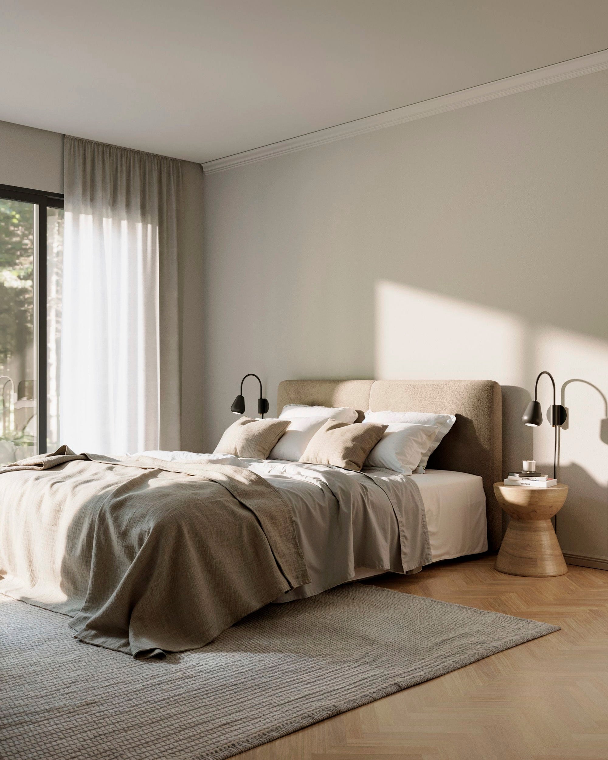 Verstelbare wandlamp ANOLI zwart