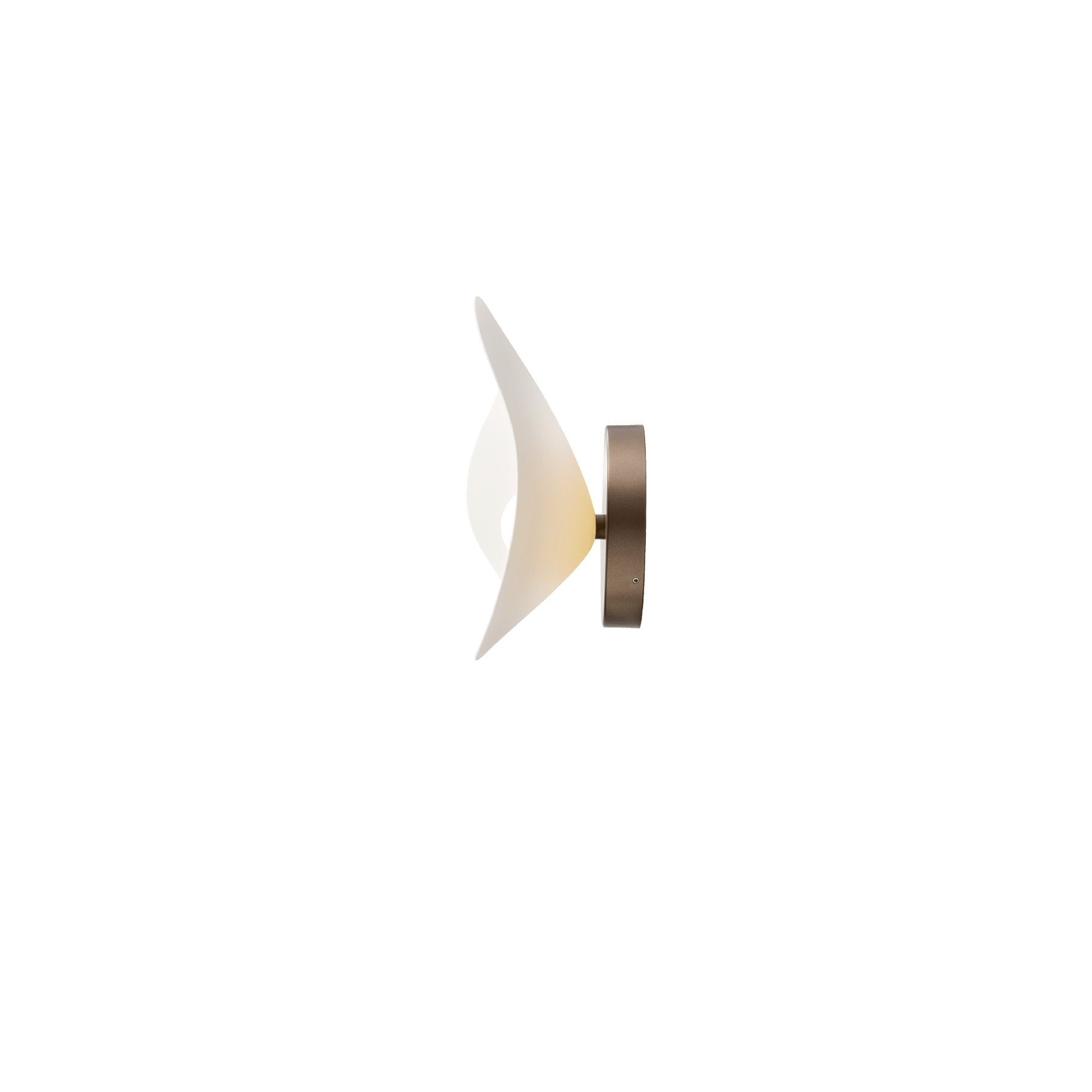 Lampa ścienna FLORII ciemnobrązowy z białym – Nuura