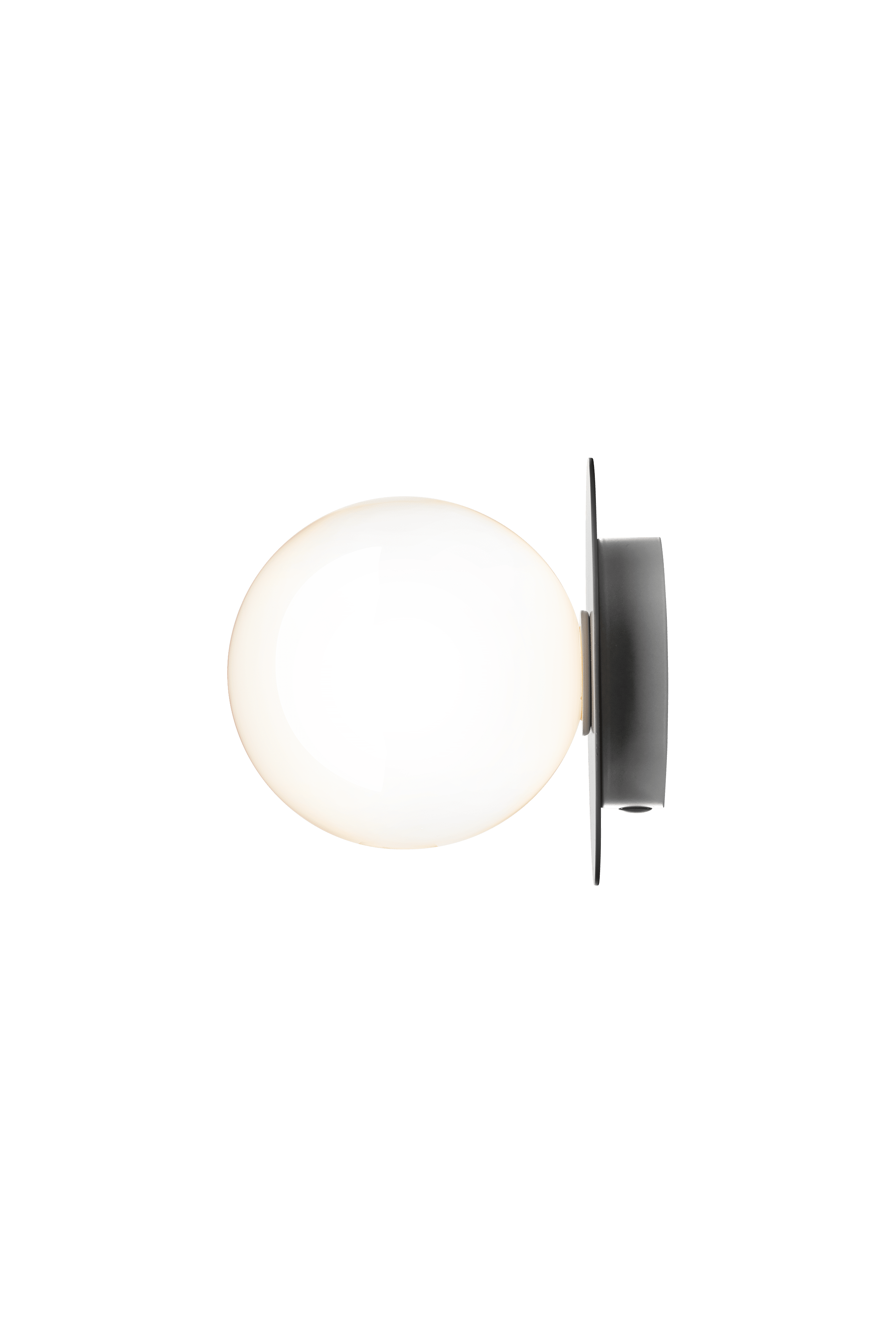 Inbouw wandlamp LIILA zilver met opaalglas