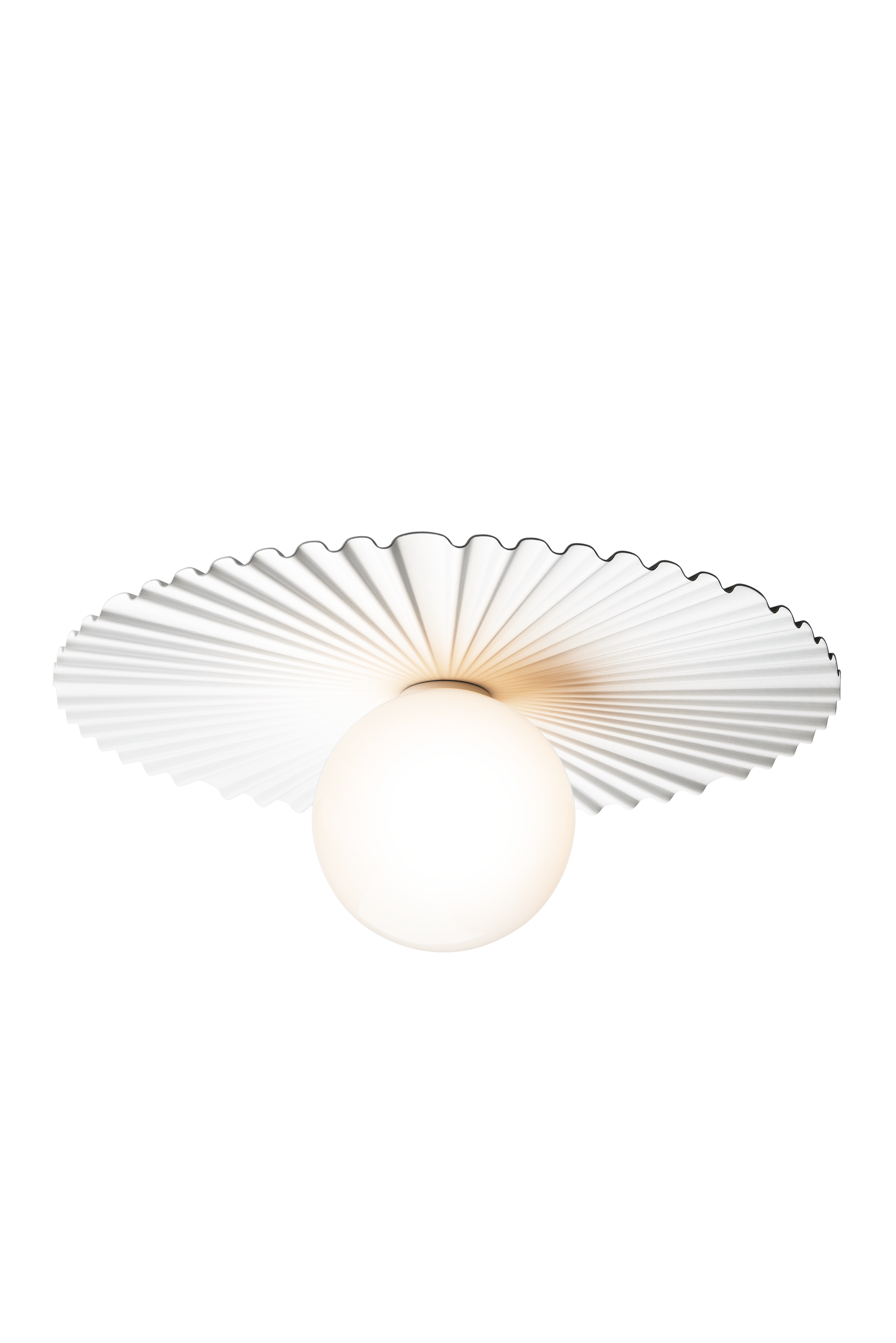 Wandlamp LIILA MUUSE wit met opaalglas