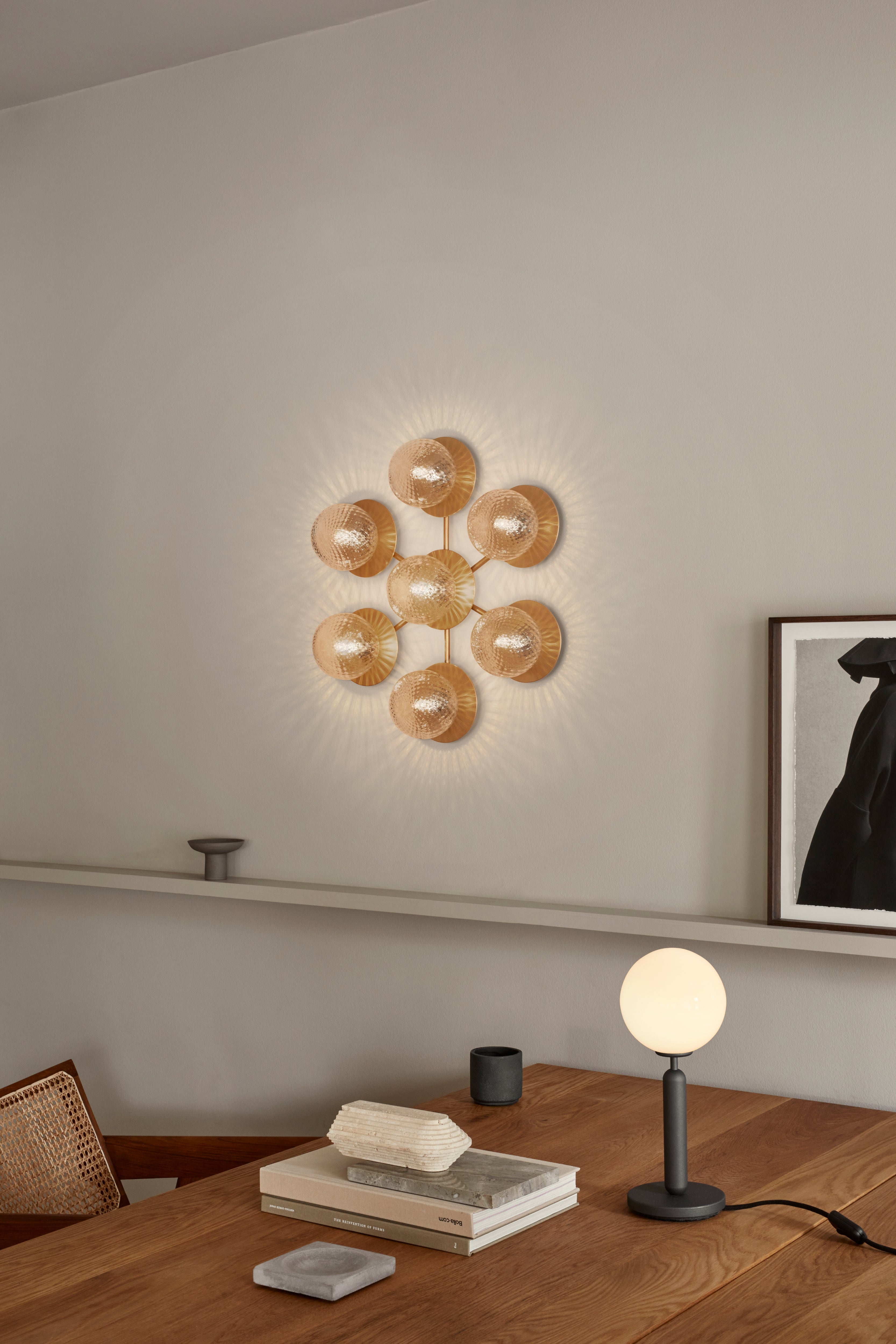 Wandlamp LIILA STAR goud met transparant glas
