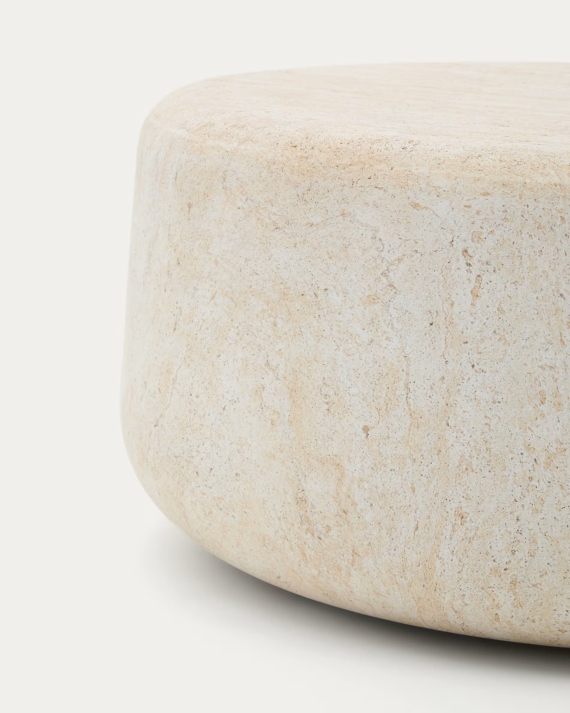 DRASI Gartentisch Zement mit Travertin-Imitation 