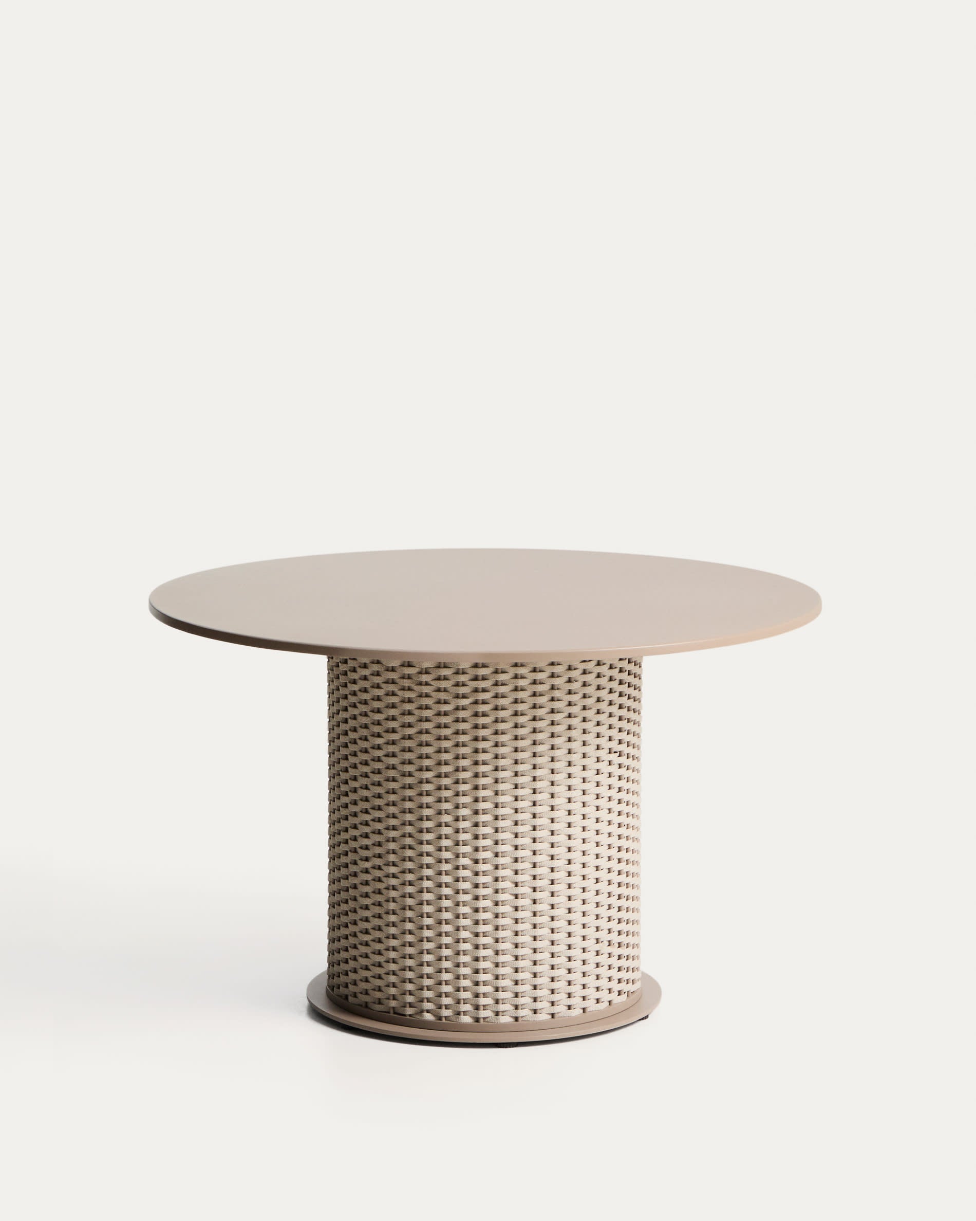 Runder Gartentisch SEDALIS taupe